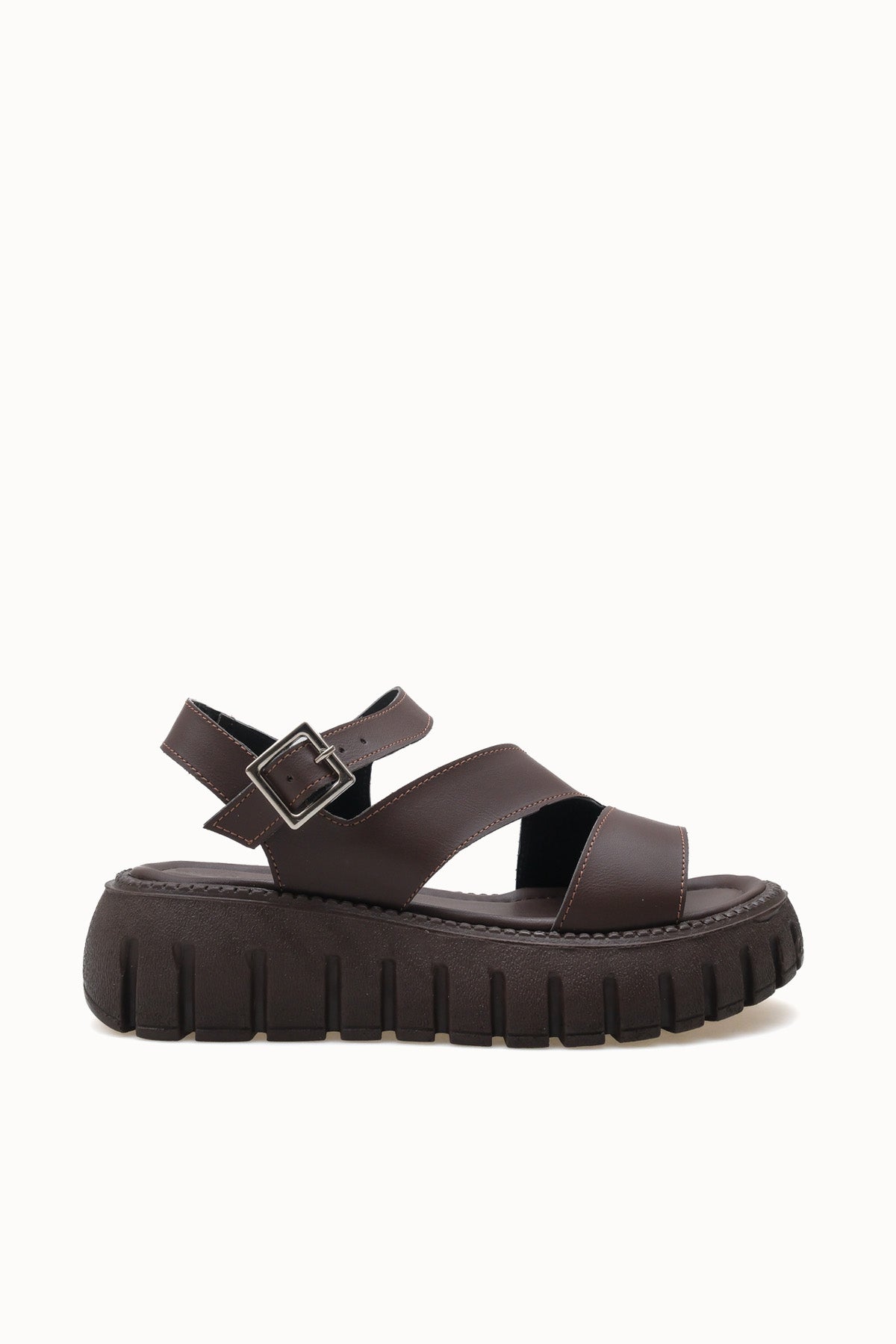 Riccon Kadın Sandalet 0012607 Kahverengi