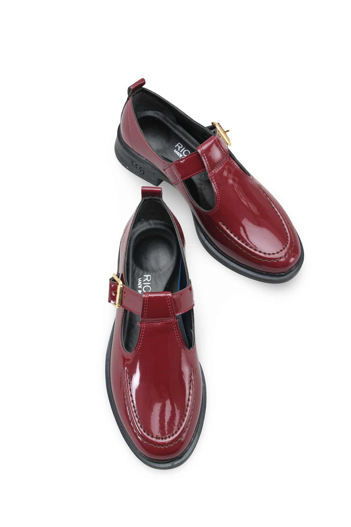 Riccon Kadın Loafer 0012350 Bordo Rugan