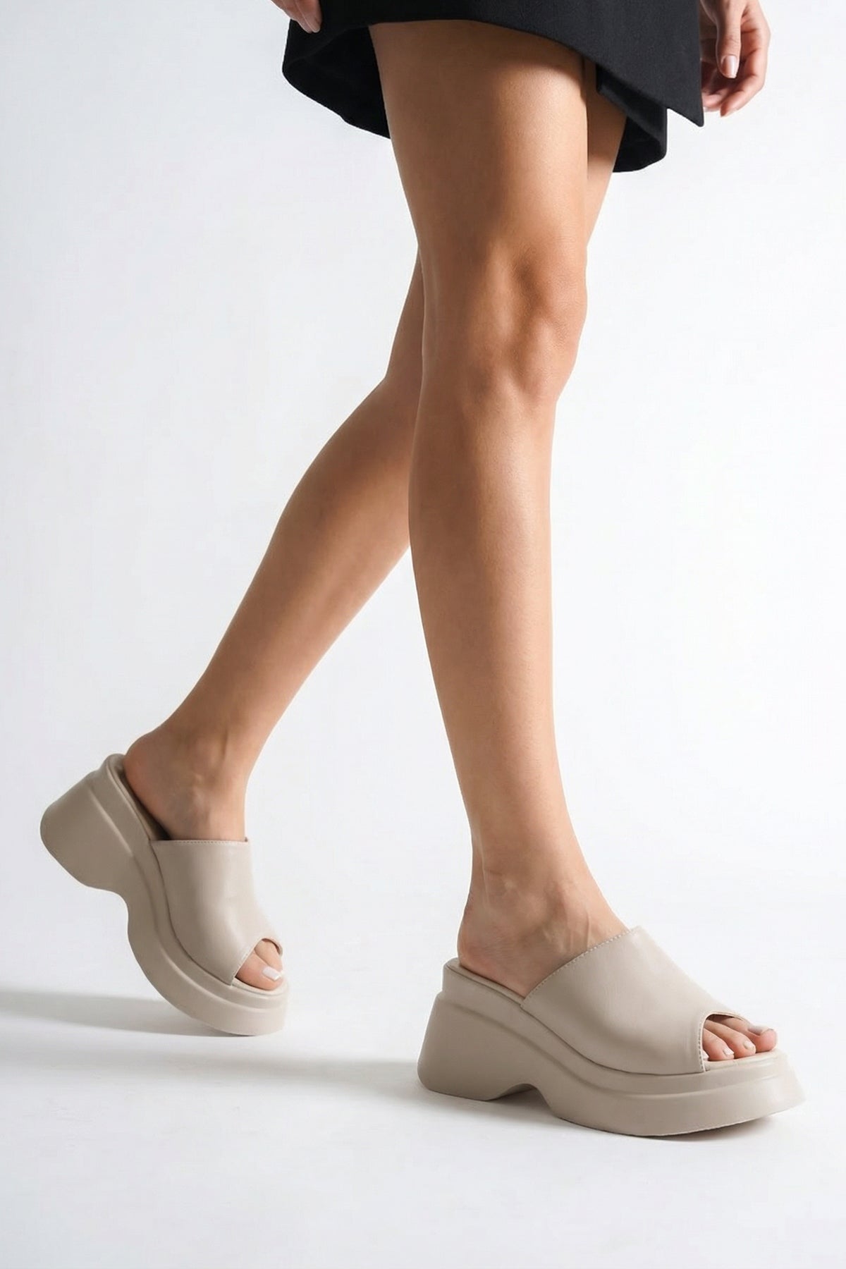 Riccon Kadın Terlik 0012905 Bej