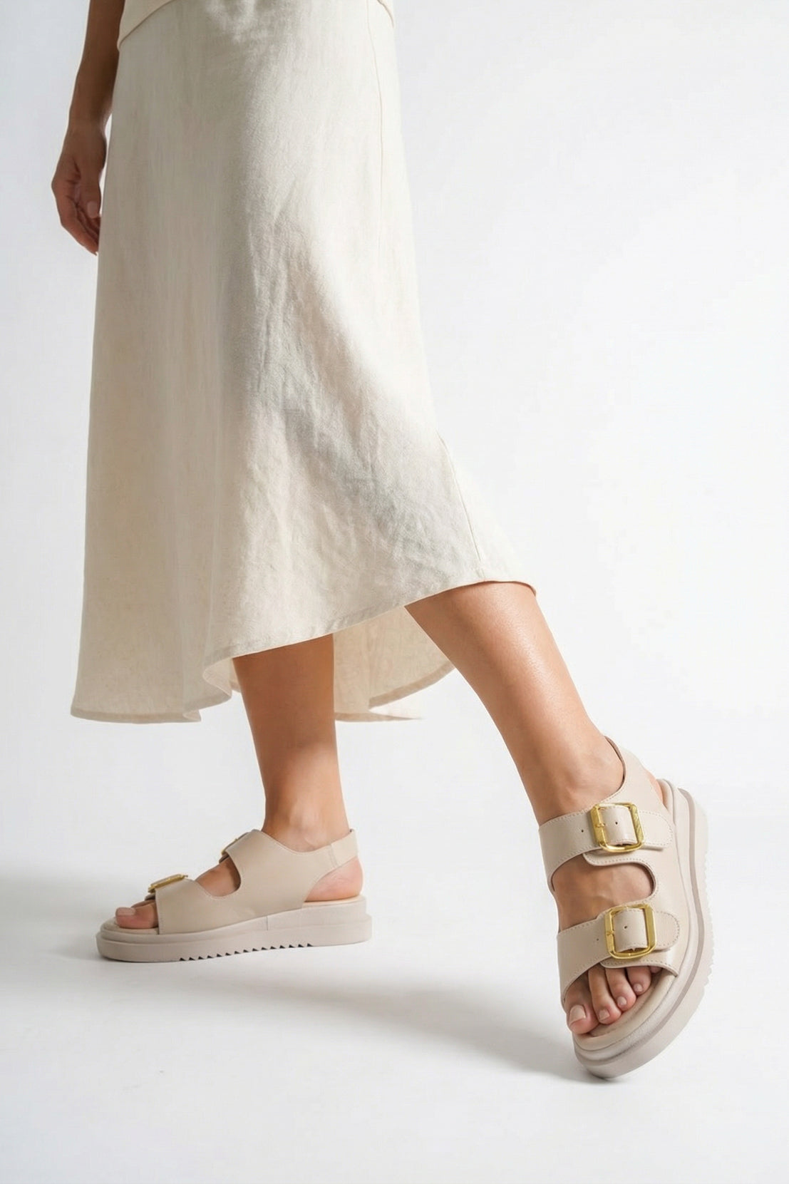 Riccon Kadın Sandalet 00120303 Bej