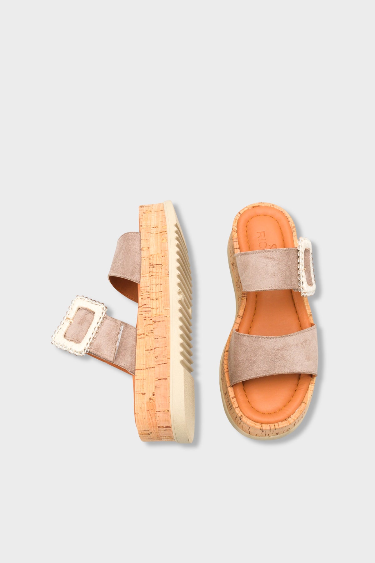 Riccon Kadın Terlik 0012482 Vizon Süet