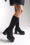 Riccon Lvamel Kadın Diz Altı Topuklu Çizme 0012501
