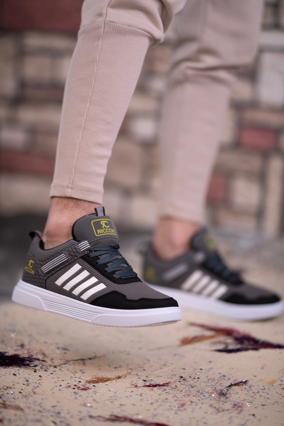 Riccon Erkek Sneaker 001222 Füme Beyaz