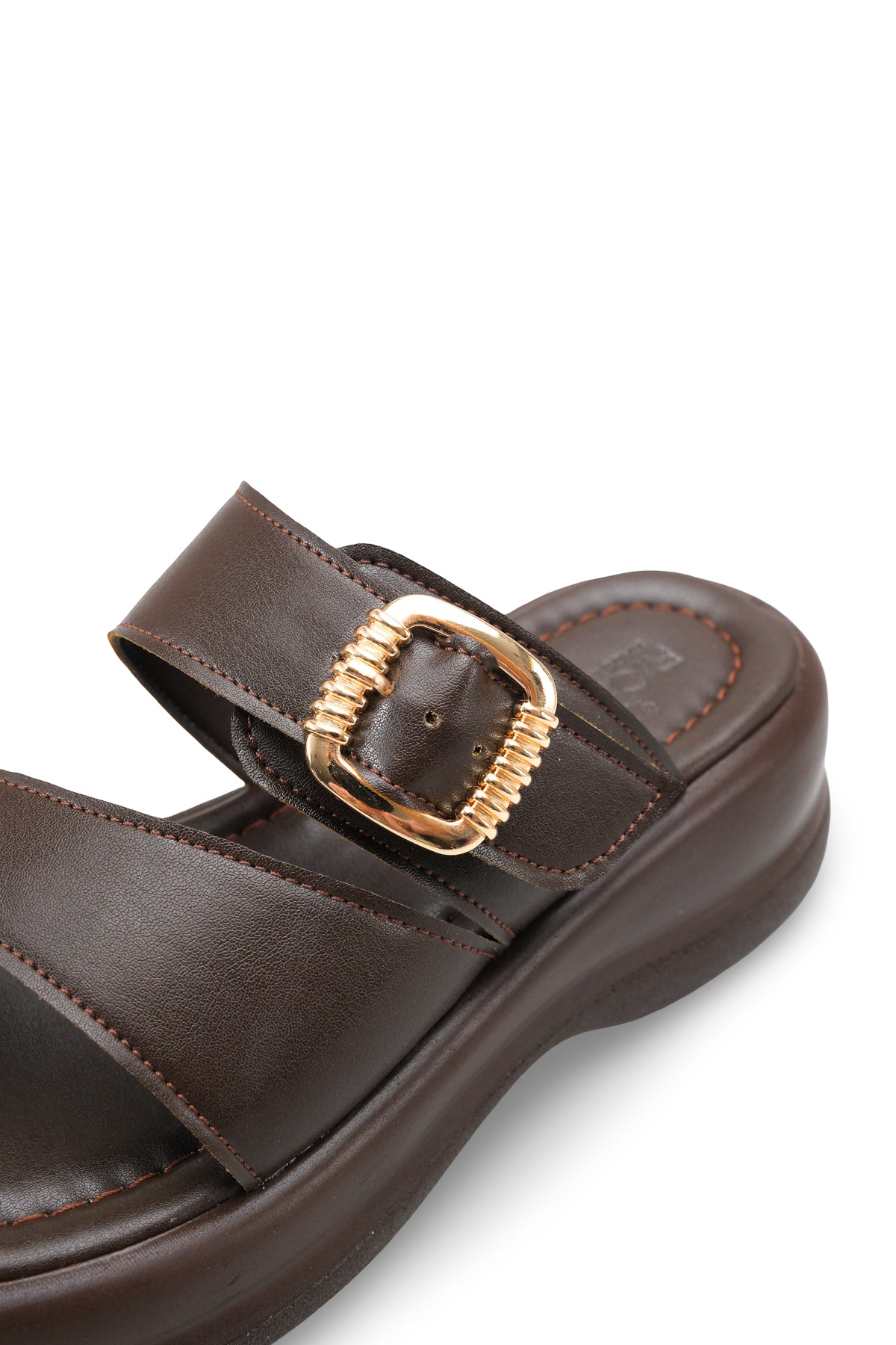 Riccon Kadın Parmak Arası Terlik 00121024 Kahverengi