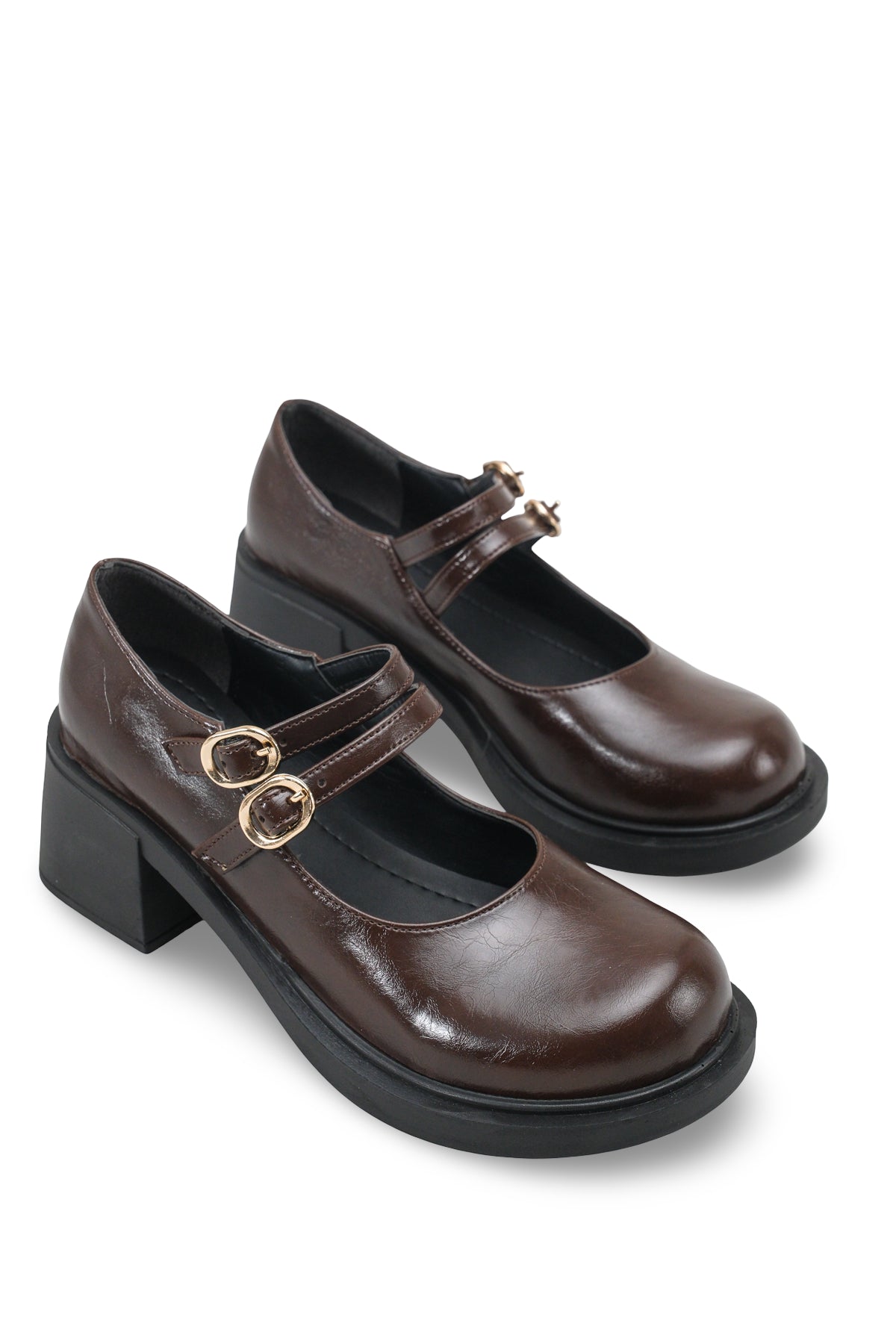 Riccon Merlyrra Kadın Loafer 0012502 Kahverengi Rugan