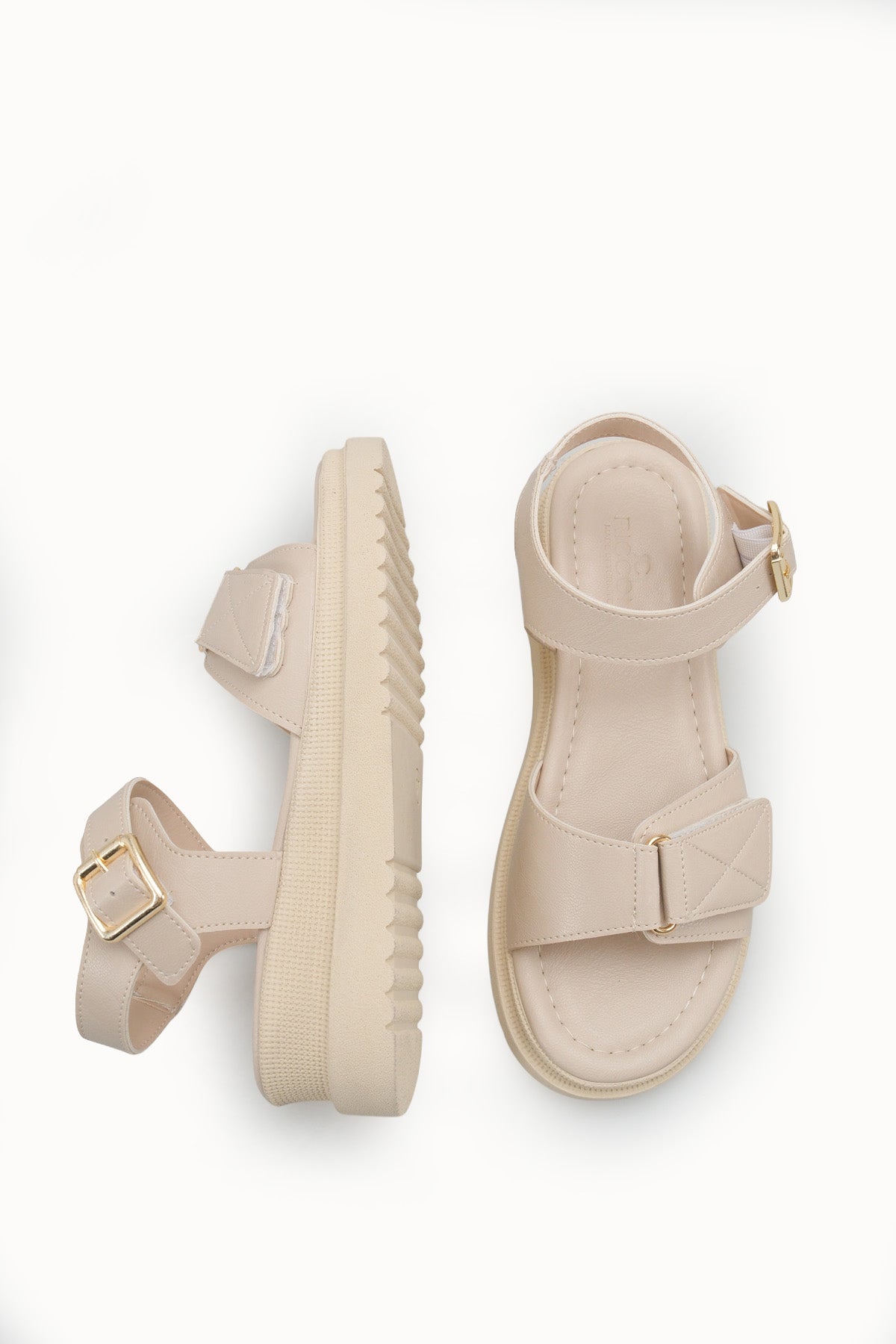 Riccon Kadın Sandalet 0012804 Bej