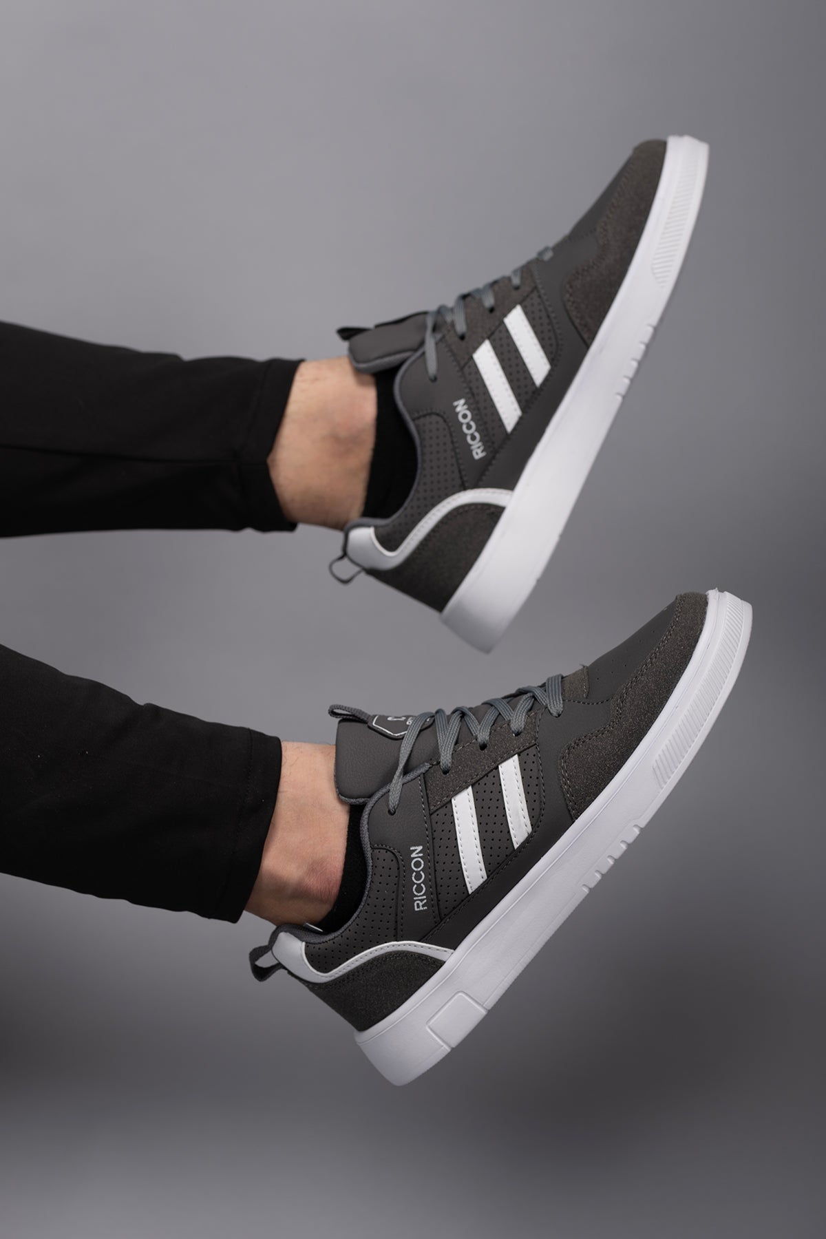Riccon Tathrenor Erkek Sneaker 001256 Füme Beyaz