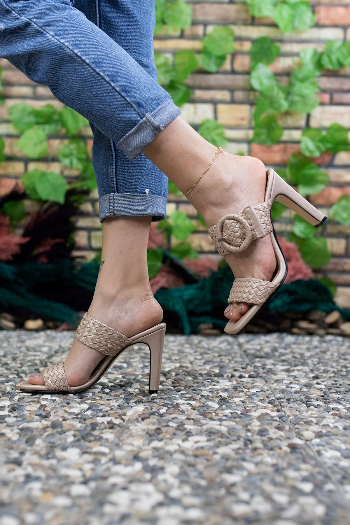 Riccon Kadın Yüksek Topuklu Terlik 0012902