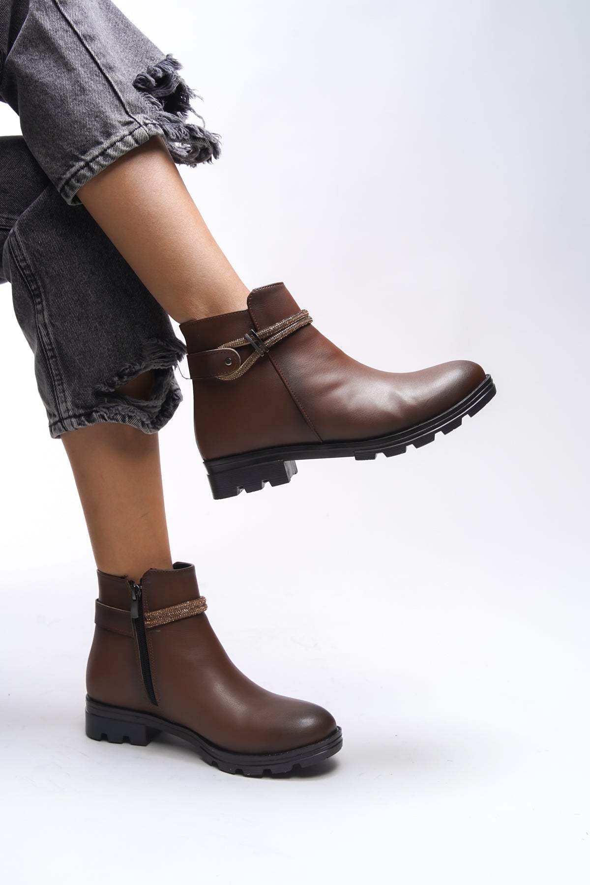 Riccon Aanrelle Kadın Taş Detaylı Bot 0012103