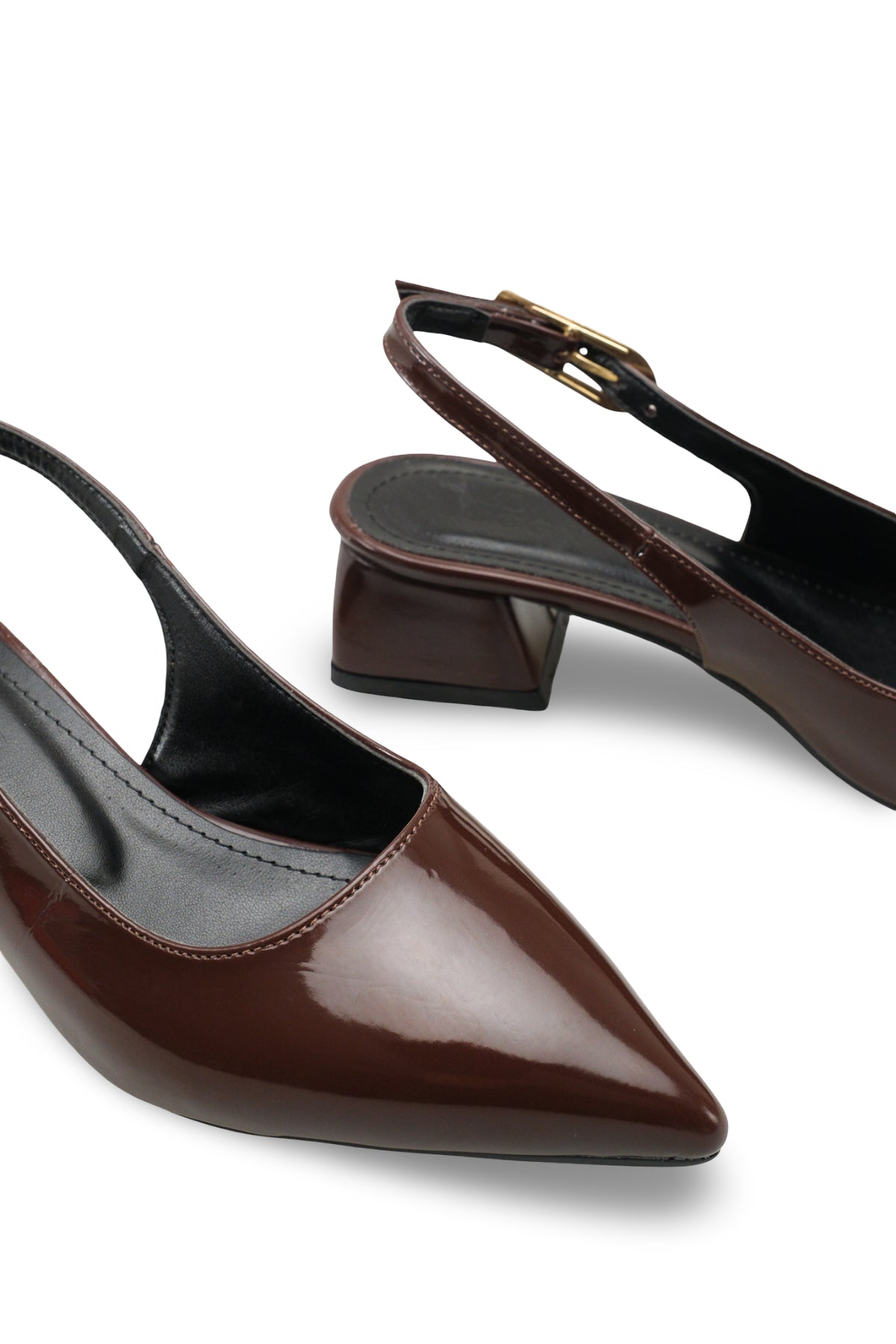 Riccon Kadın Sivri Burunlu Arkası Açık Topuklu Ayakkabı 001295