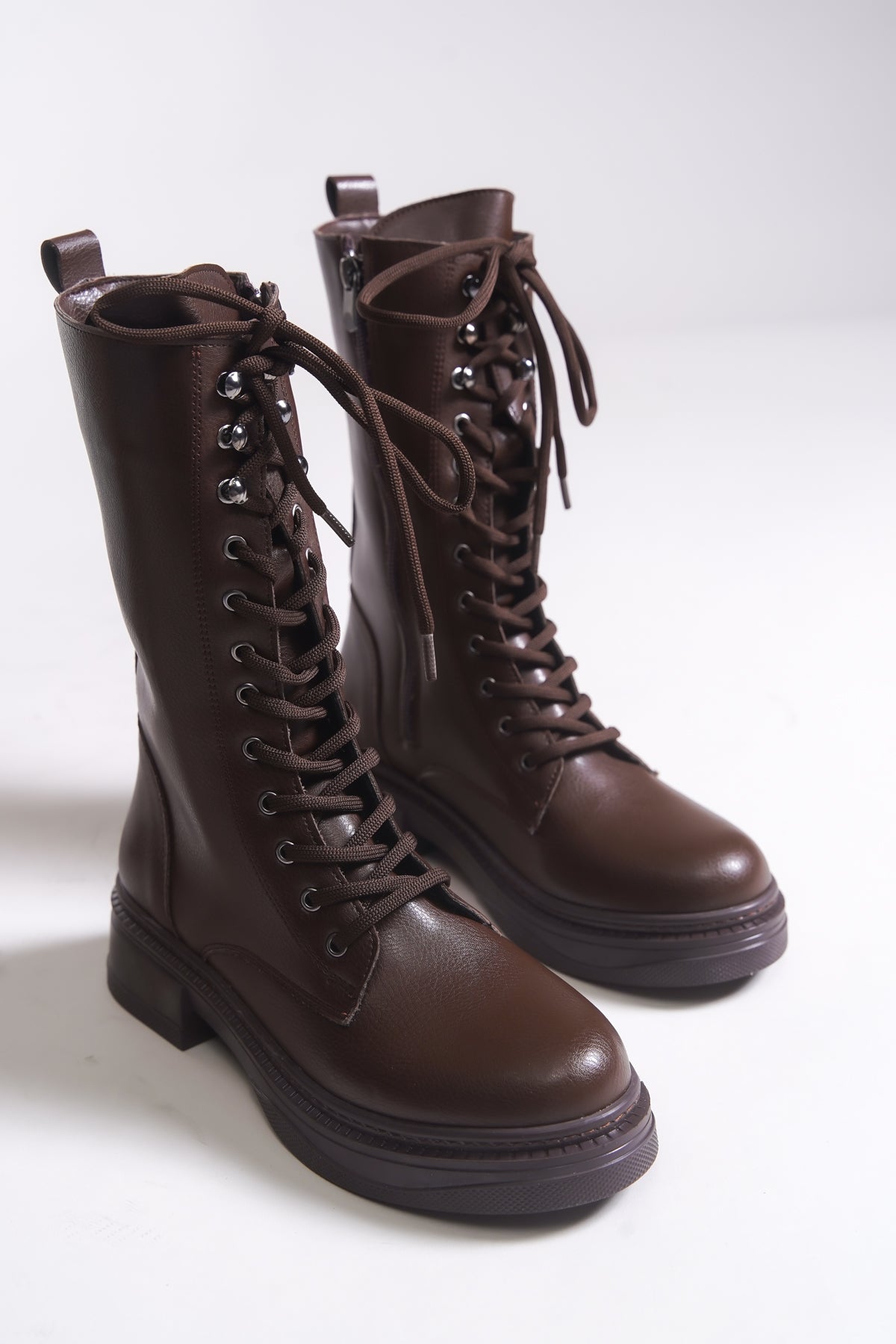 Riccon Marlyrra Kadın Bağcıklı Kısa Çizme 0012707