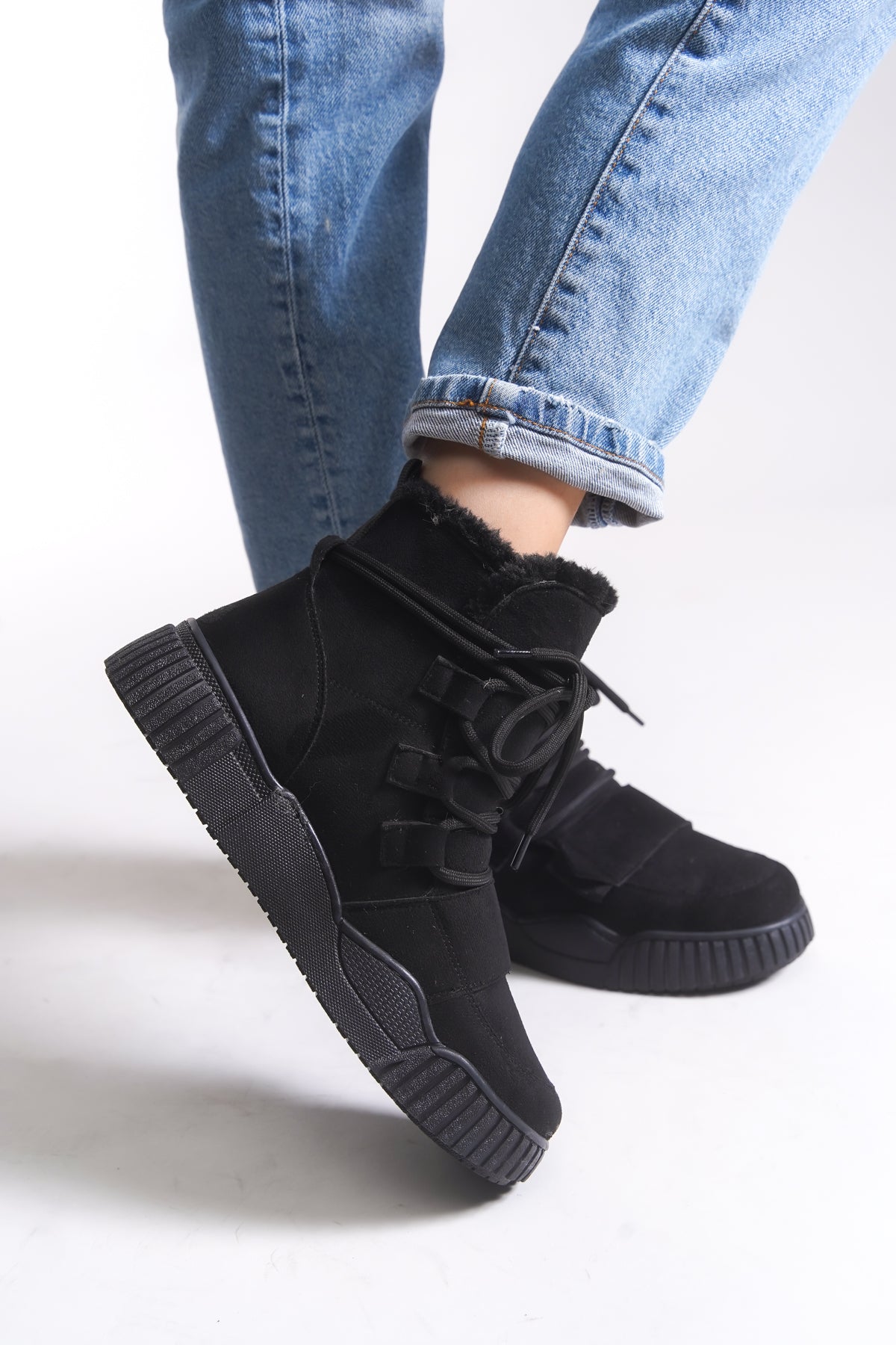 Riccon Pyriseth Kadın İçi Kürklü Sneaker Bot 0012711