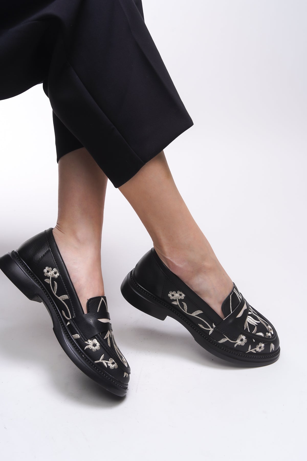 Riccon Safthaela Kadın Loafer 0012452 Siyah