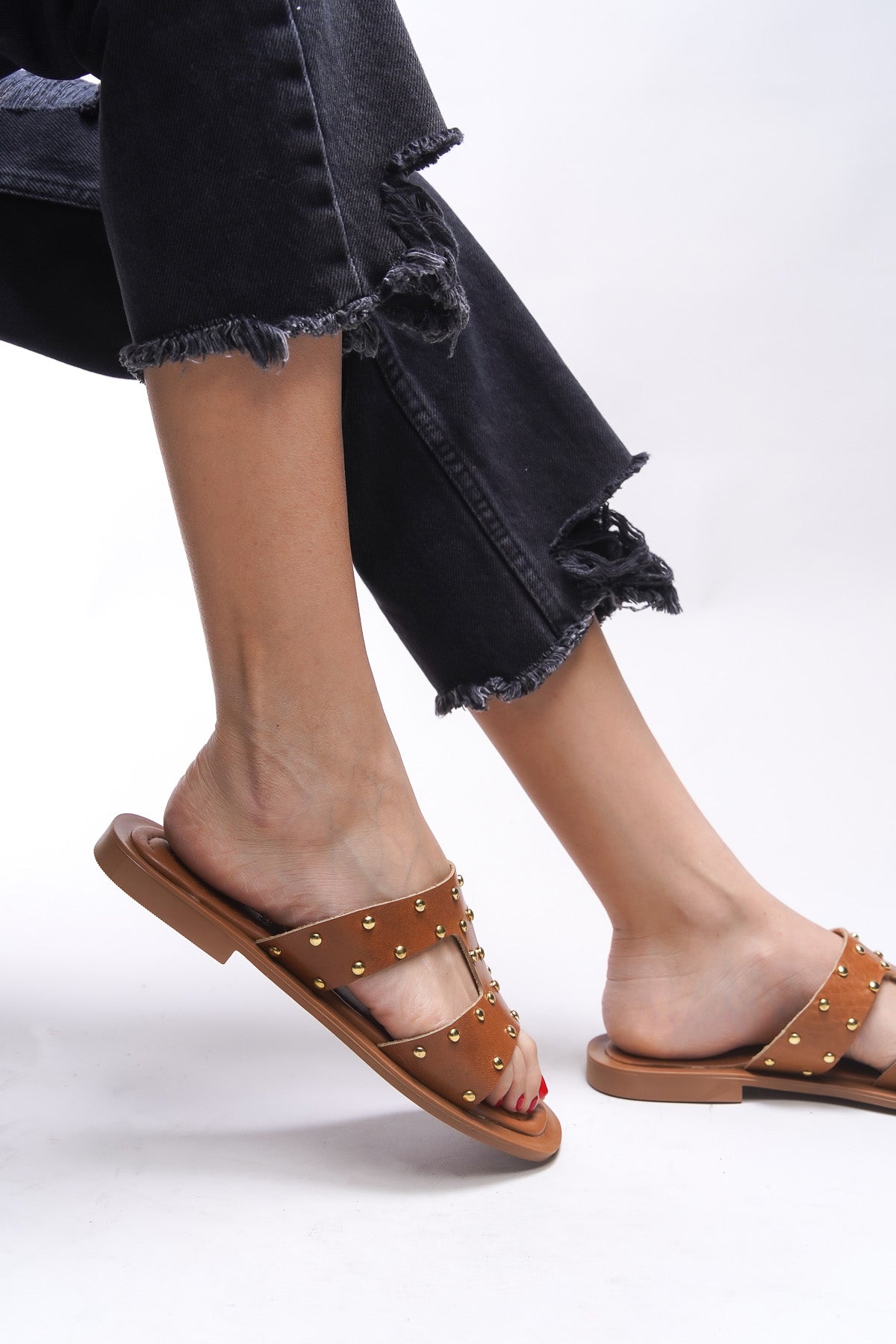 Riccon Jilsynora Kadın Hakiki Deri Terlik 00120763