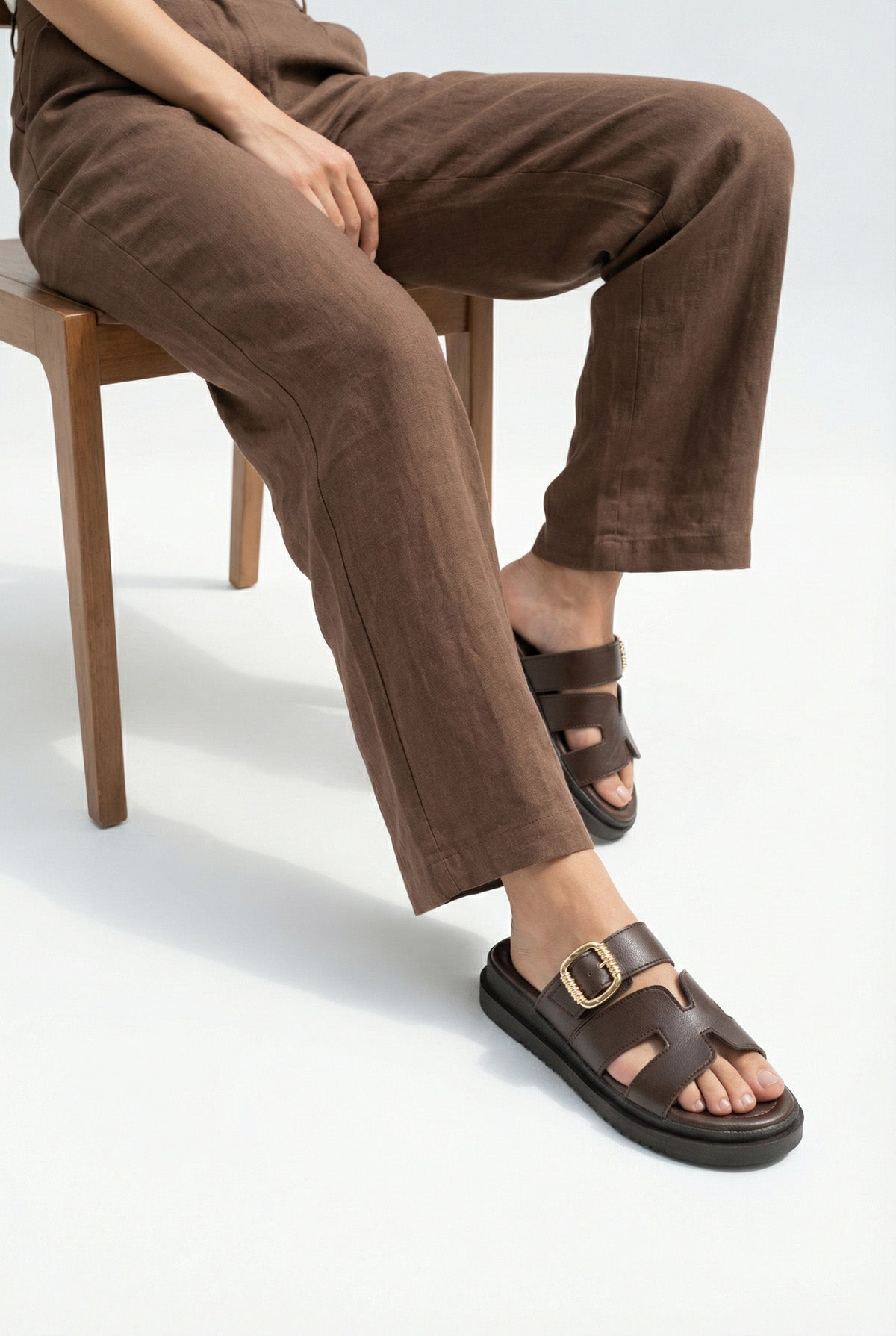 Riccon Kadın Terlik 00120404 Kahverengi