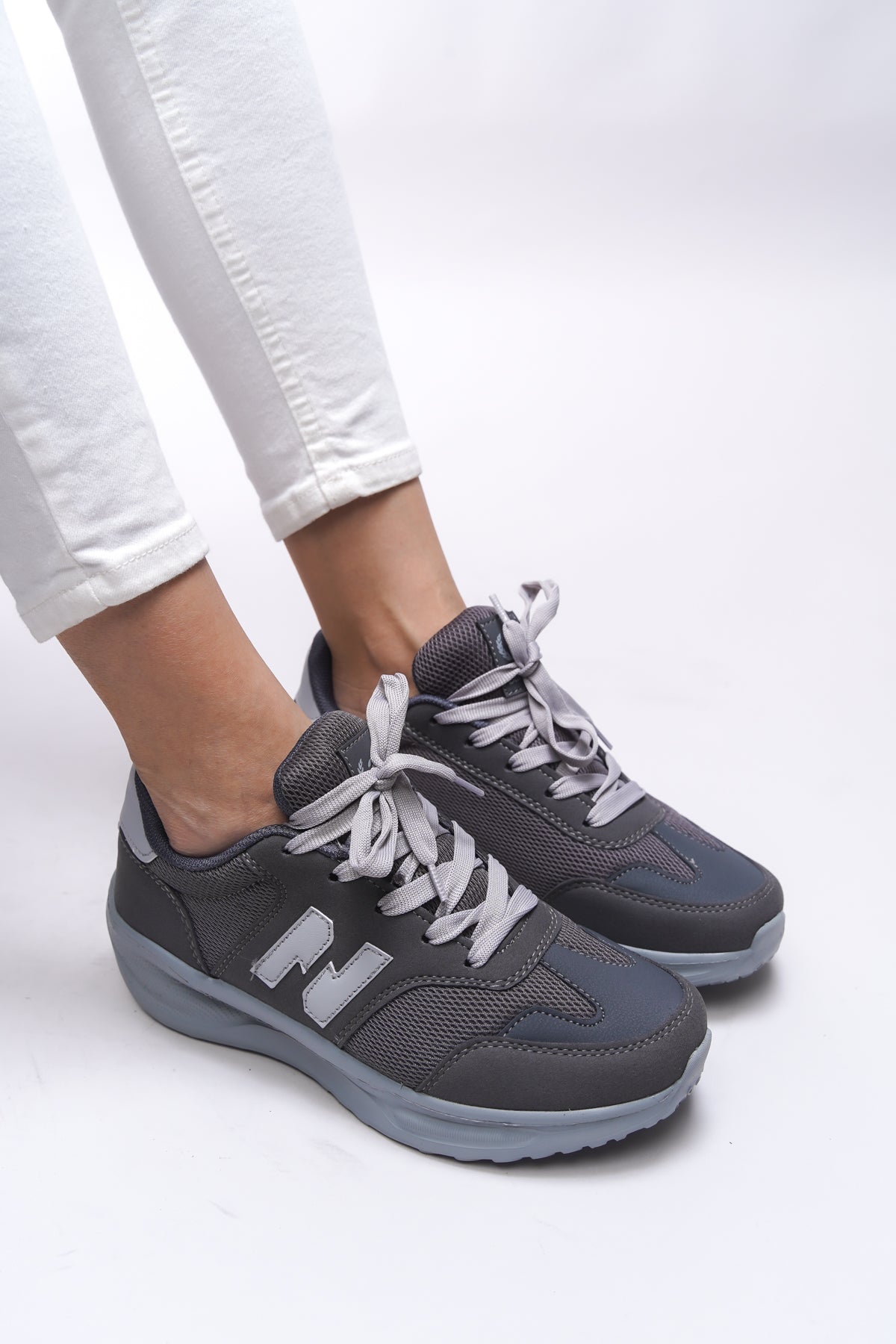 Riccon Edethaela Kadın Sneaker 0012615 Füme