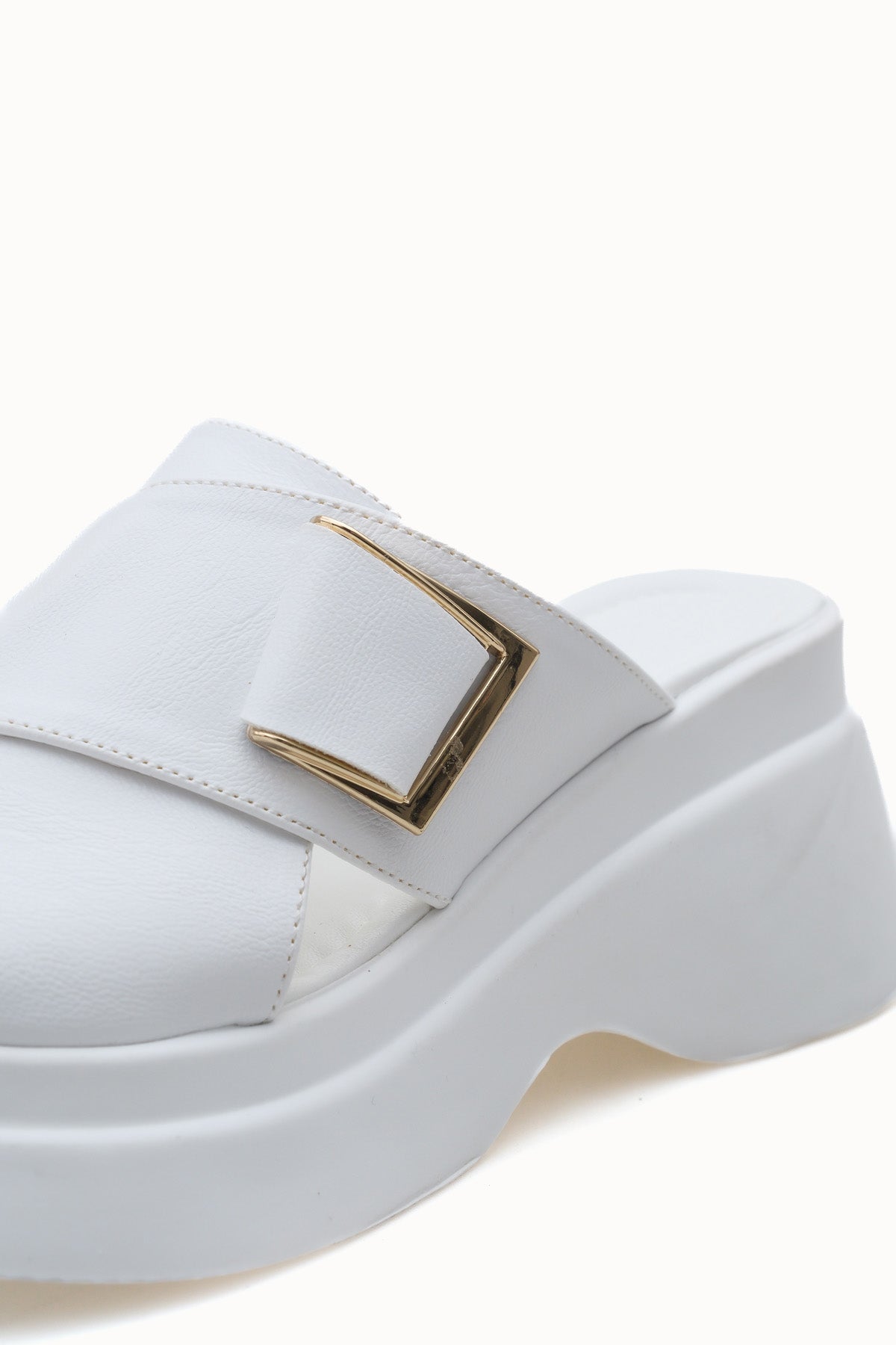 Riccon Kadın Terlik 0012915 Beyaz