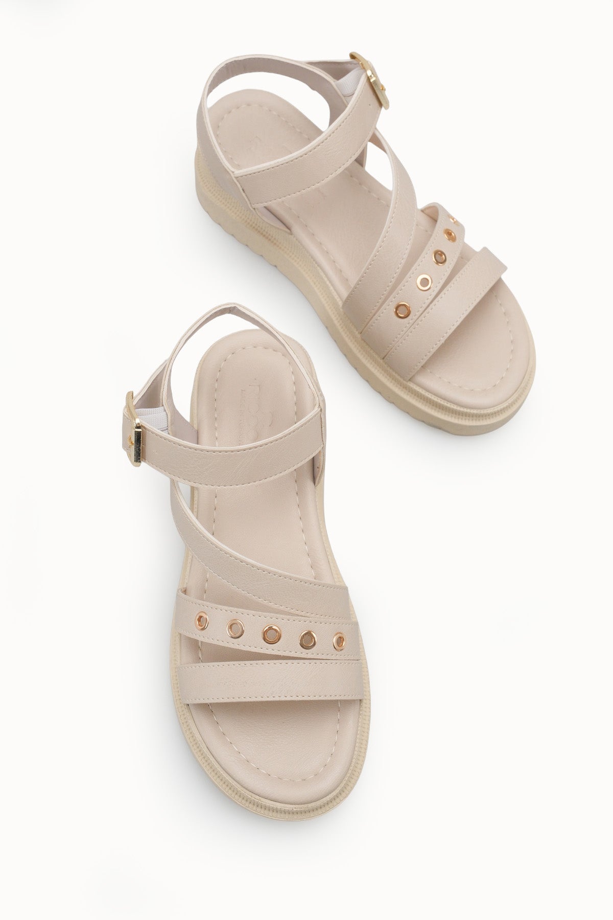 Riccon Kadın Sandalet 0012800 Bej