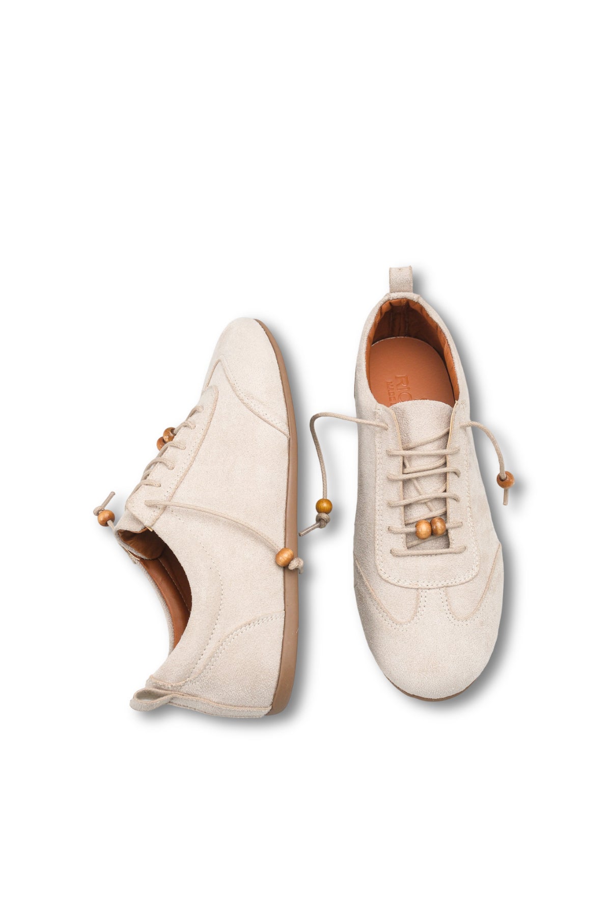 Riccon Kadın Sneaker 001262 Bej Süet