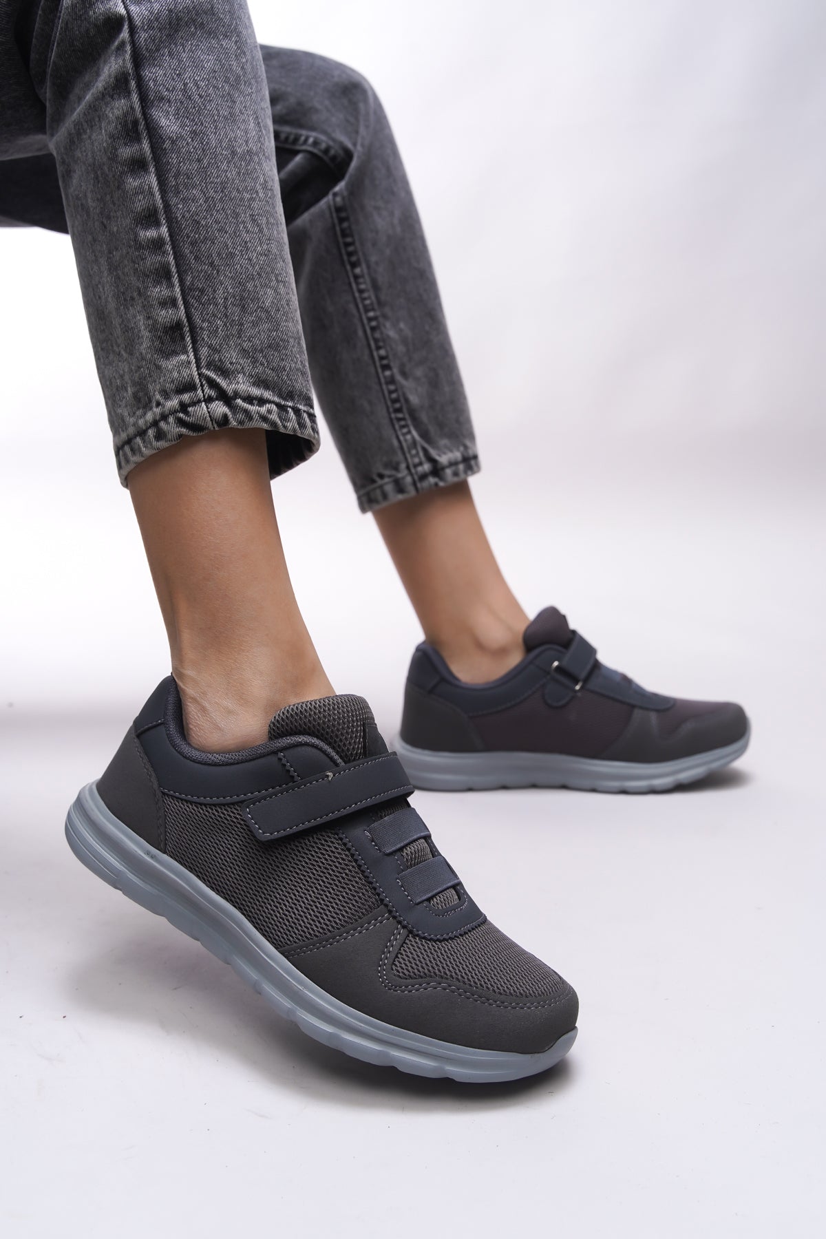 Riccon Aelrathla Kadın Sneaker 0012616 Füme
