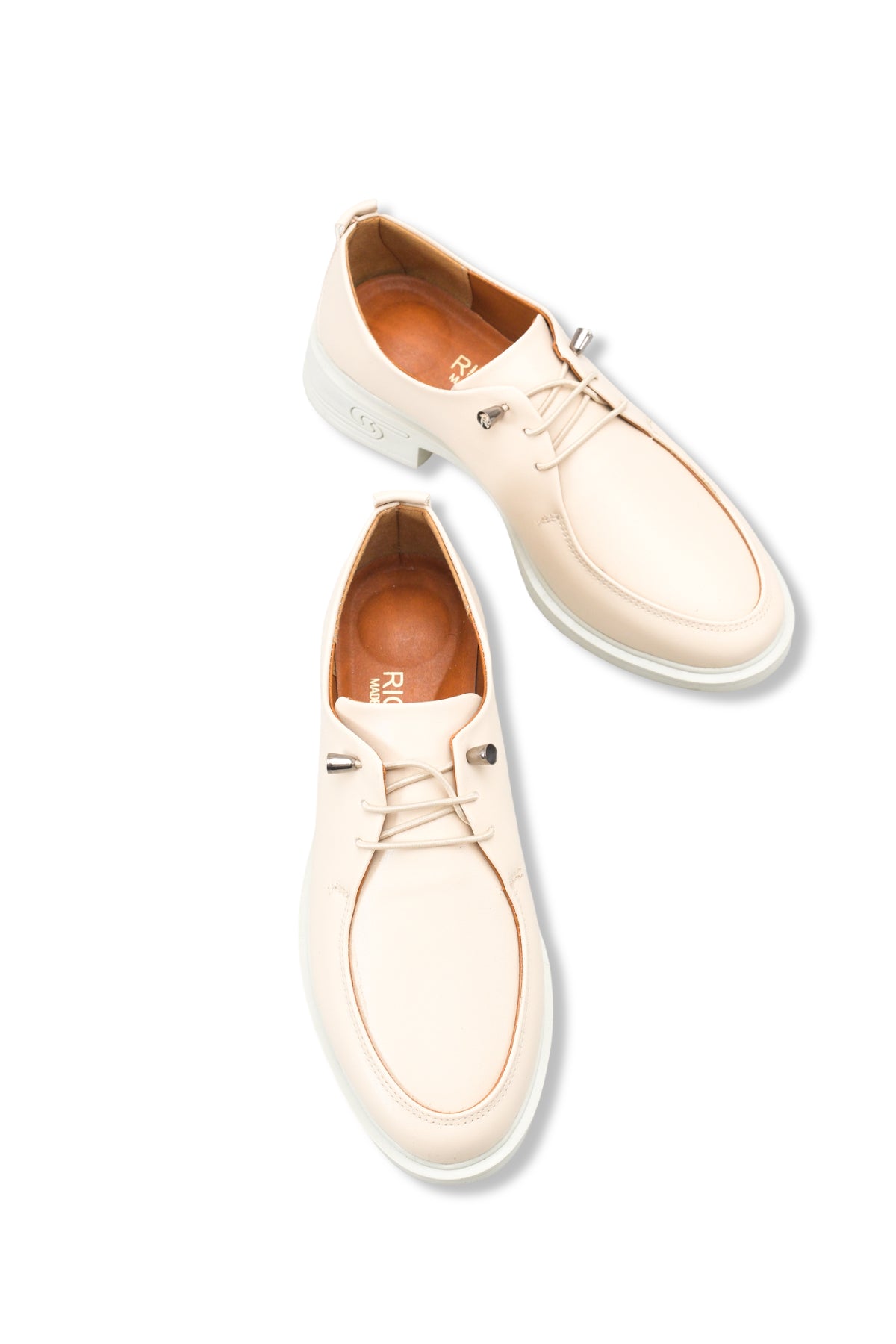 Riccon Kadın Loafer 0012345 Bej Cilt