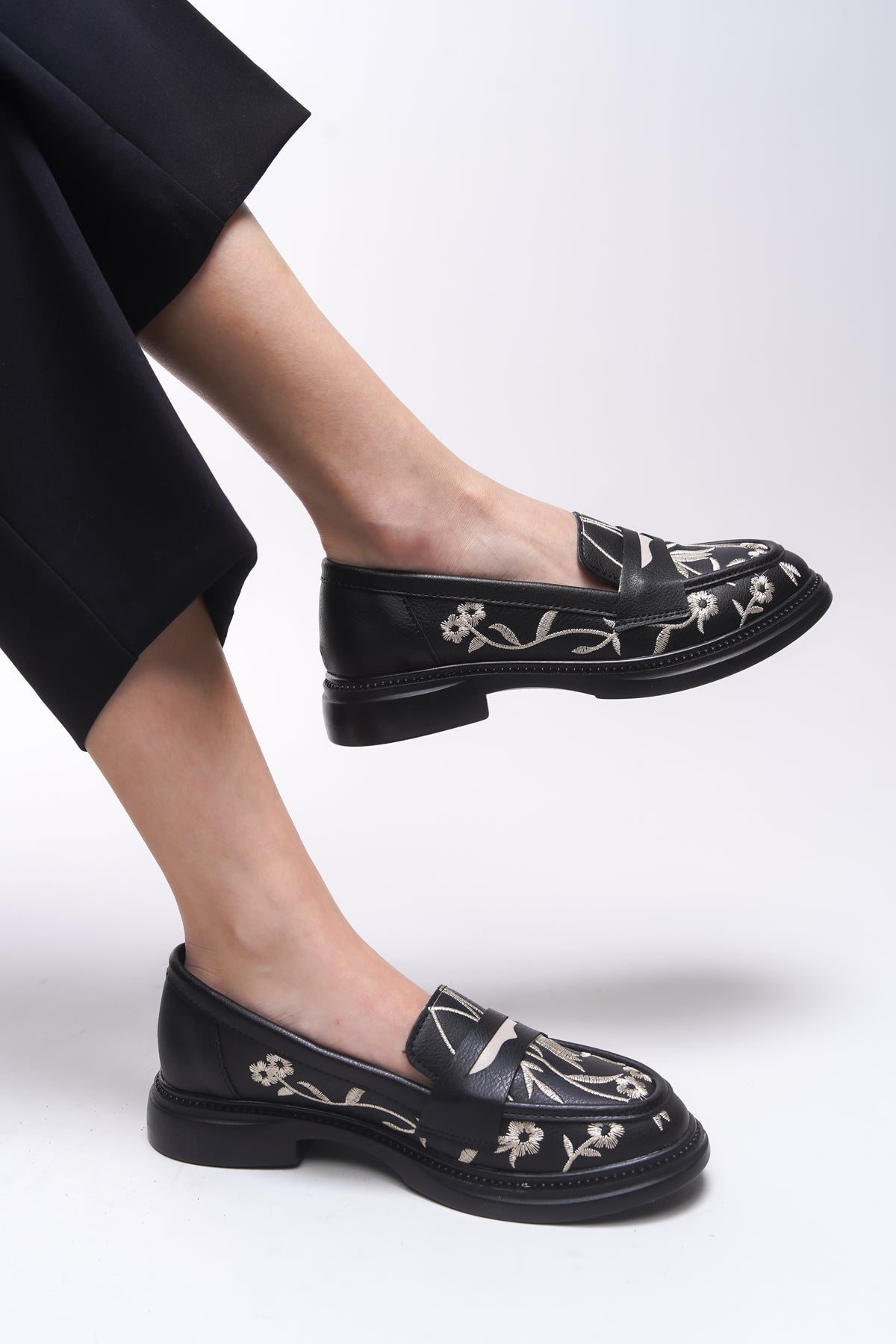 Riccon Safthaela Kadın Loafer 0012452 Siyah