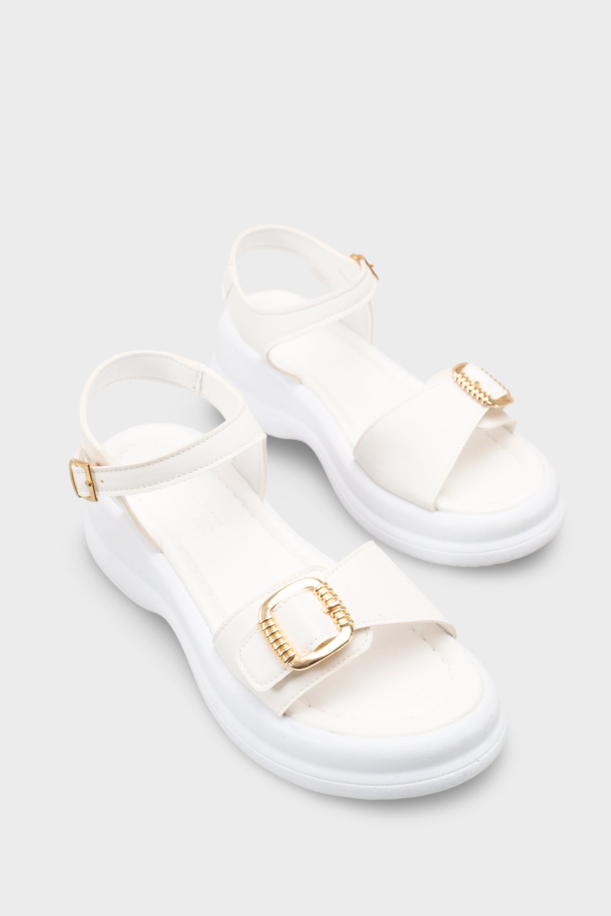 Riccon Kadın Sandalet 00121065 Beyaz