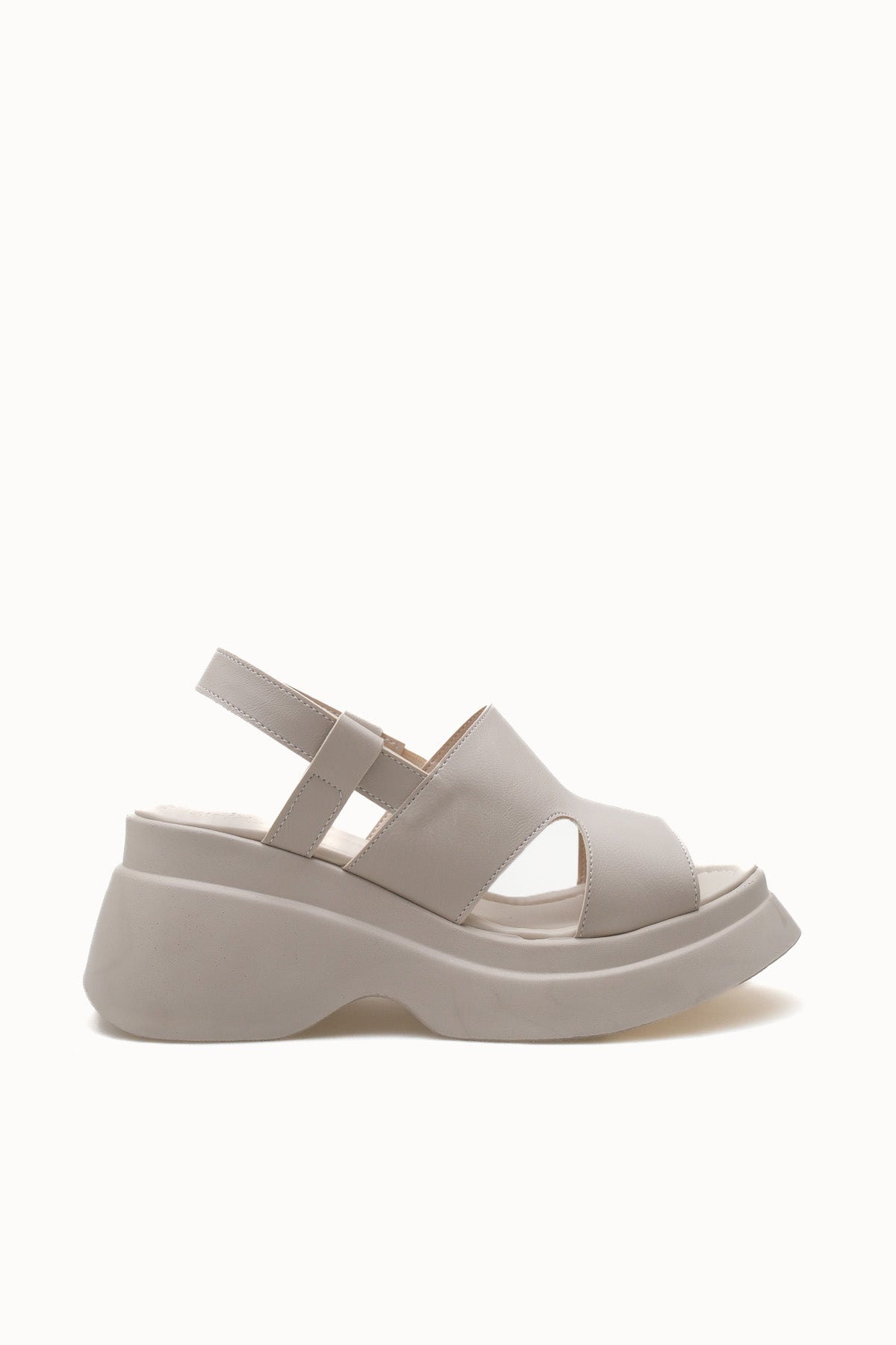 Riccon Kadın Sandalet 0012916 Bej