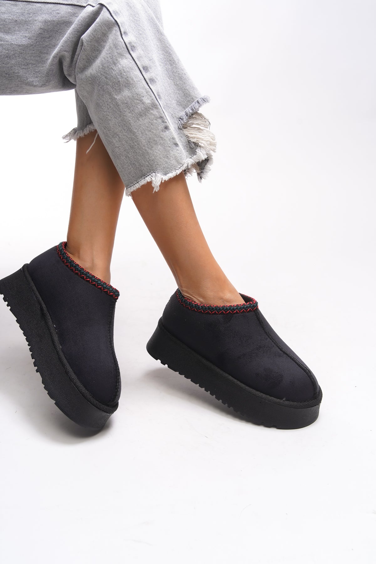 Riccon Frilvalor Kadın Yüksek Tabanlı Kısa Rahat Bot 0012202