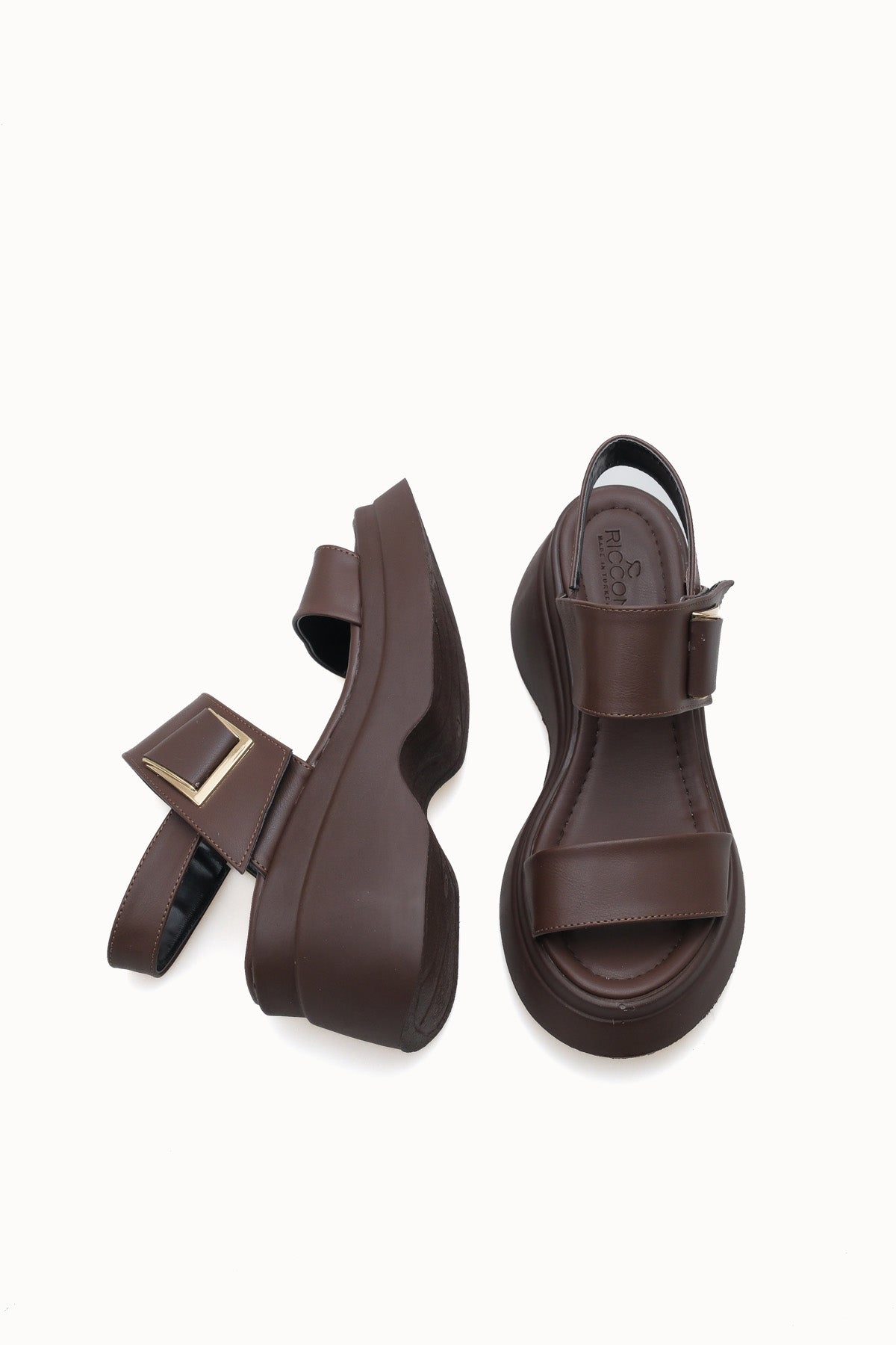 Riccon Gablynthi Kadın Sandalet 0012907 Kahverengi