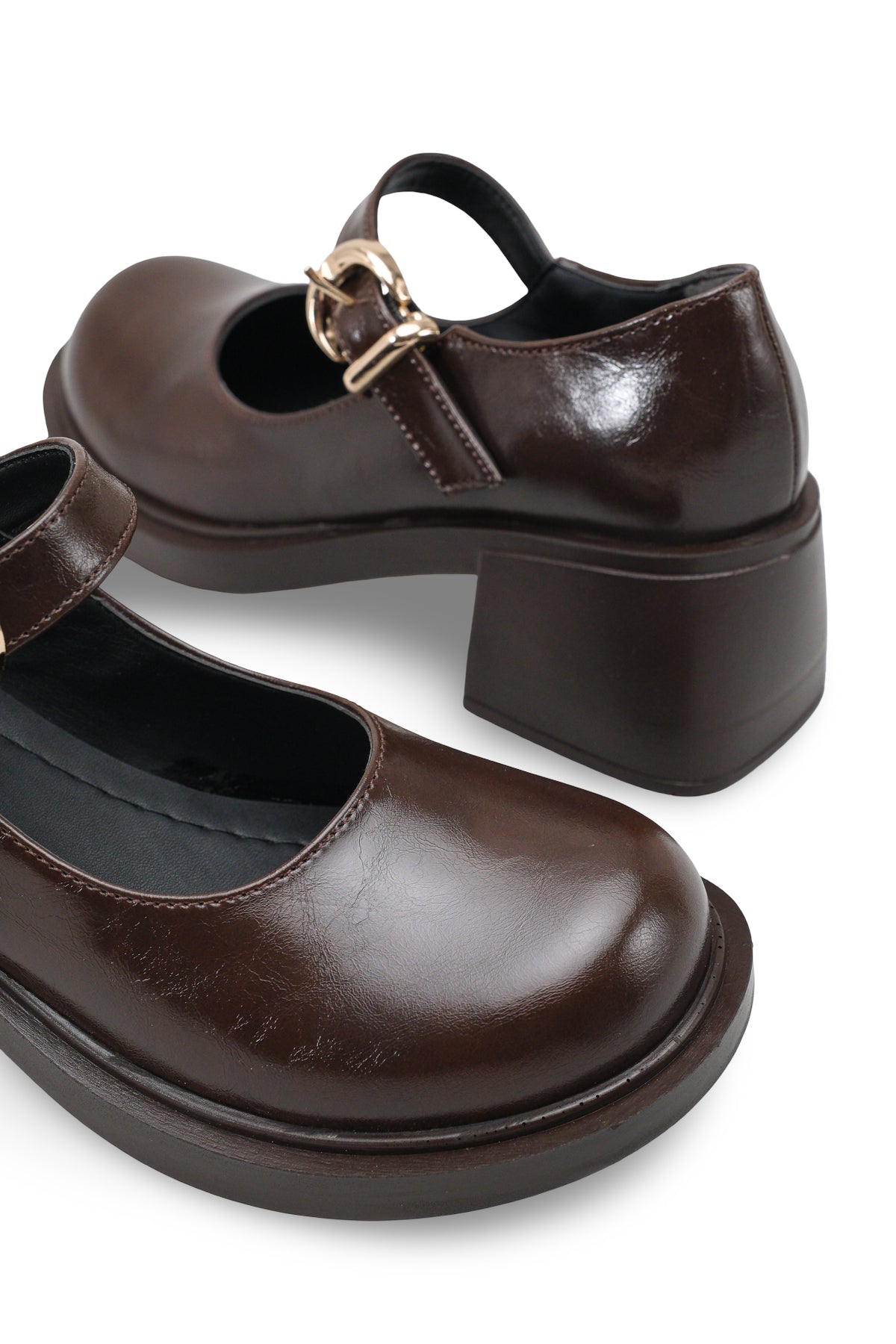 Riccon Kyslanna Kadın Loafer 0012503 Kahverengi Rugan