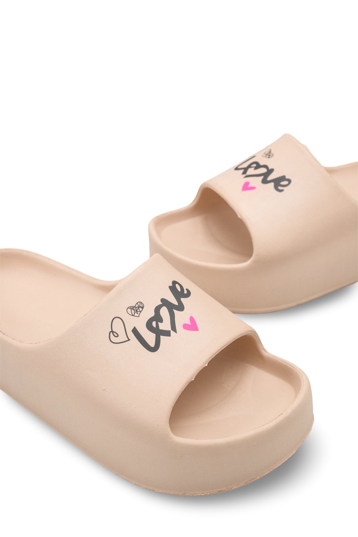 Riccon Elyenshia Kadın Terlik 001215 Bej Kalpli
