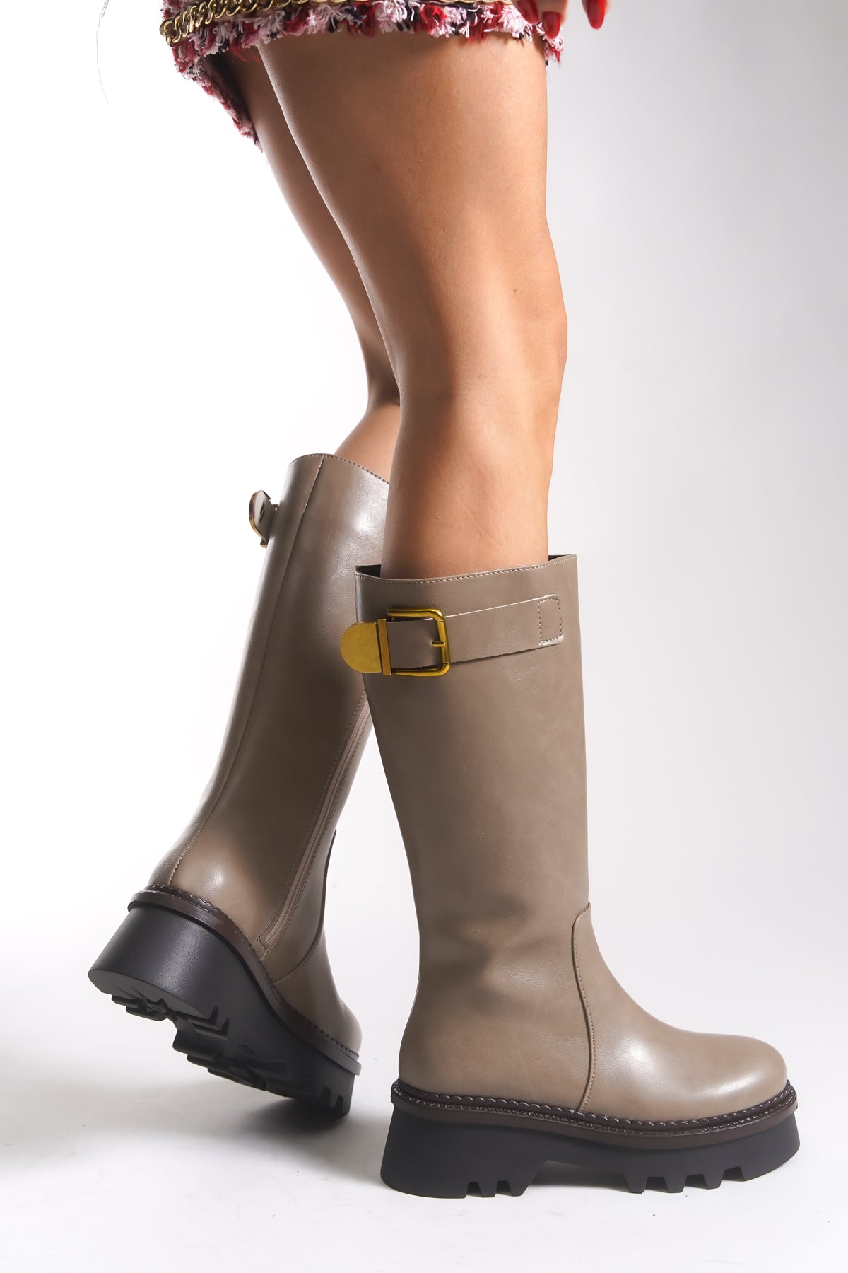 Riccon Loralenyth Kadın Çizme 00122004 Vizon