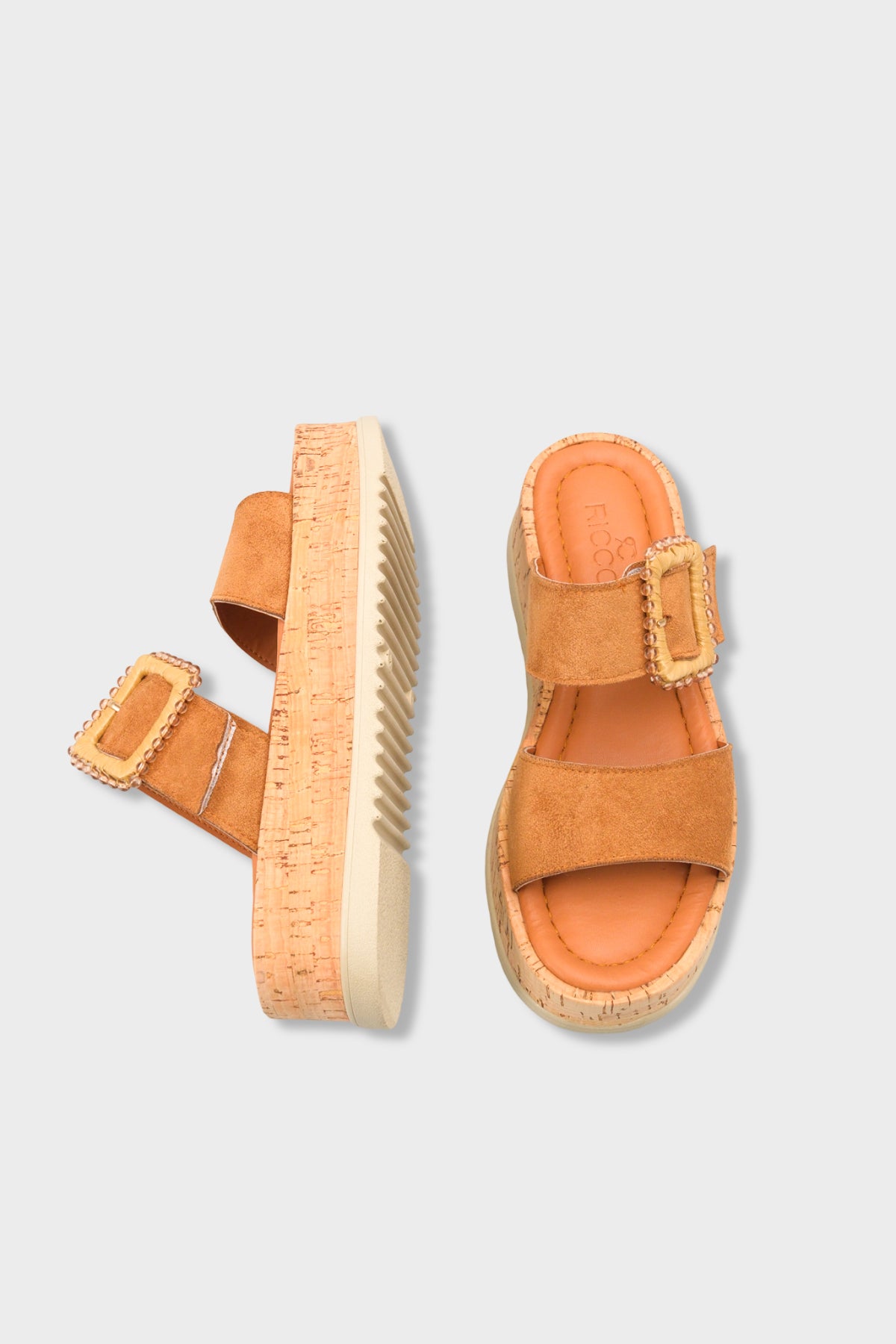 Riccon Kadın Terlik 0012482 Taba Süet