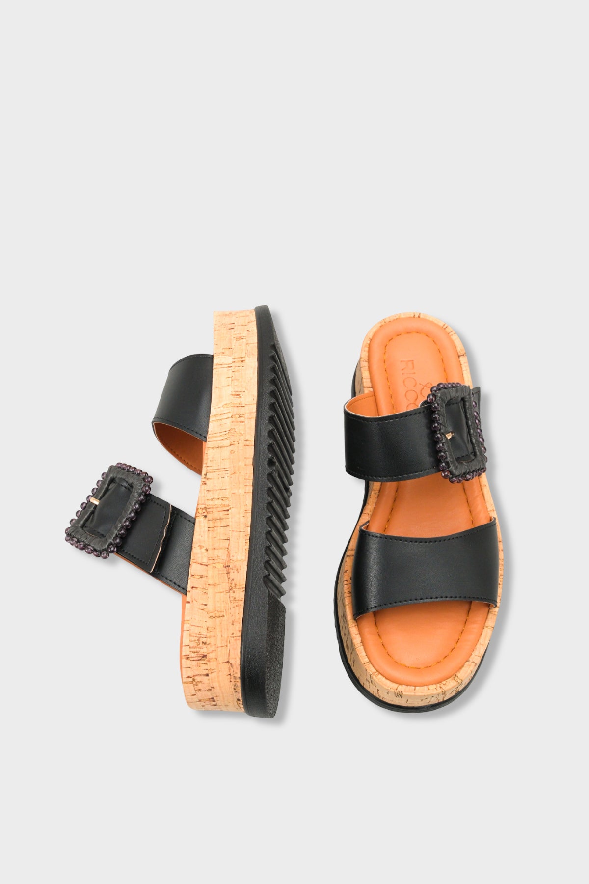 Riccon Kadın Terlik 0012482 Siyah Cilt