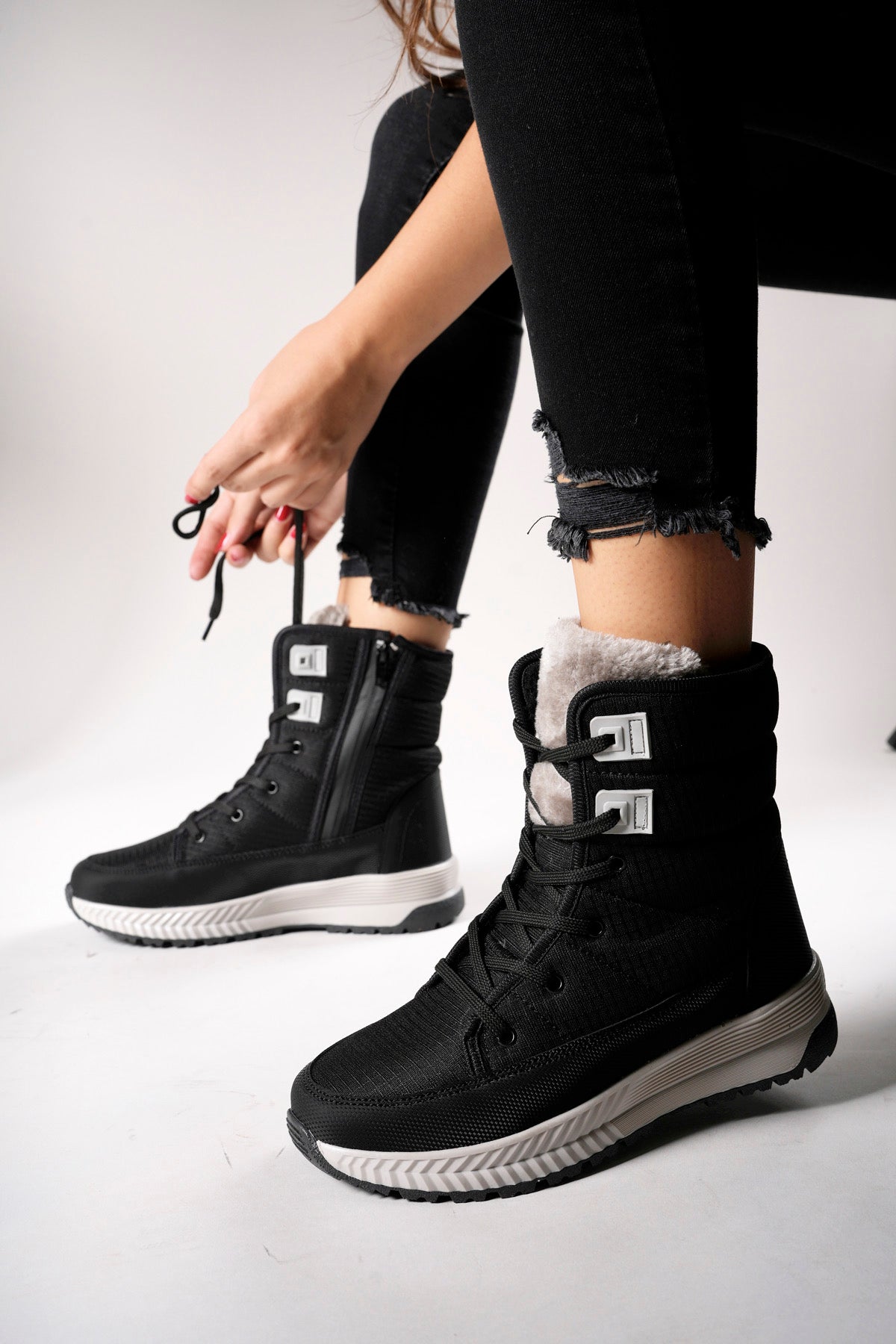 Riccon Niopiq Kadın Fermuarlı Kar Botu 0012815