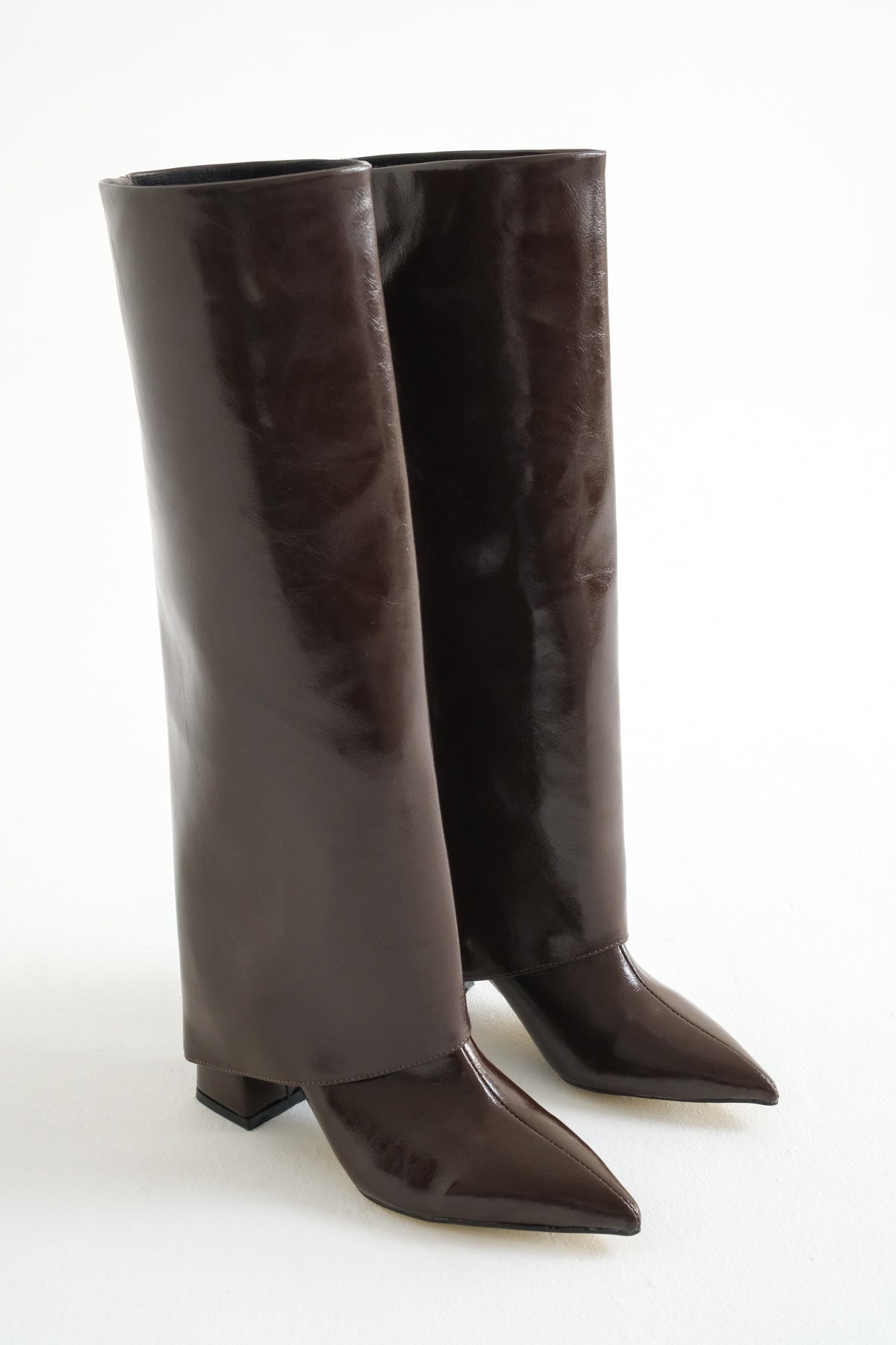 Riccon Takılıp Çıkarılabilen Tozluk Detaylı Sivri Burunlu 2in1 Kadın Çizme Bot