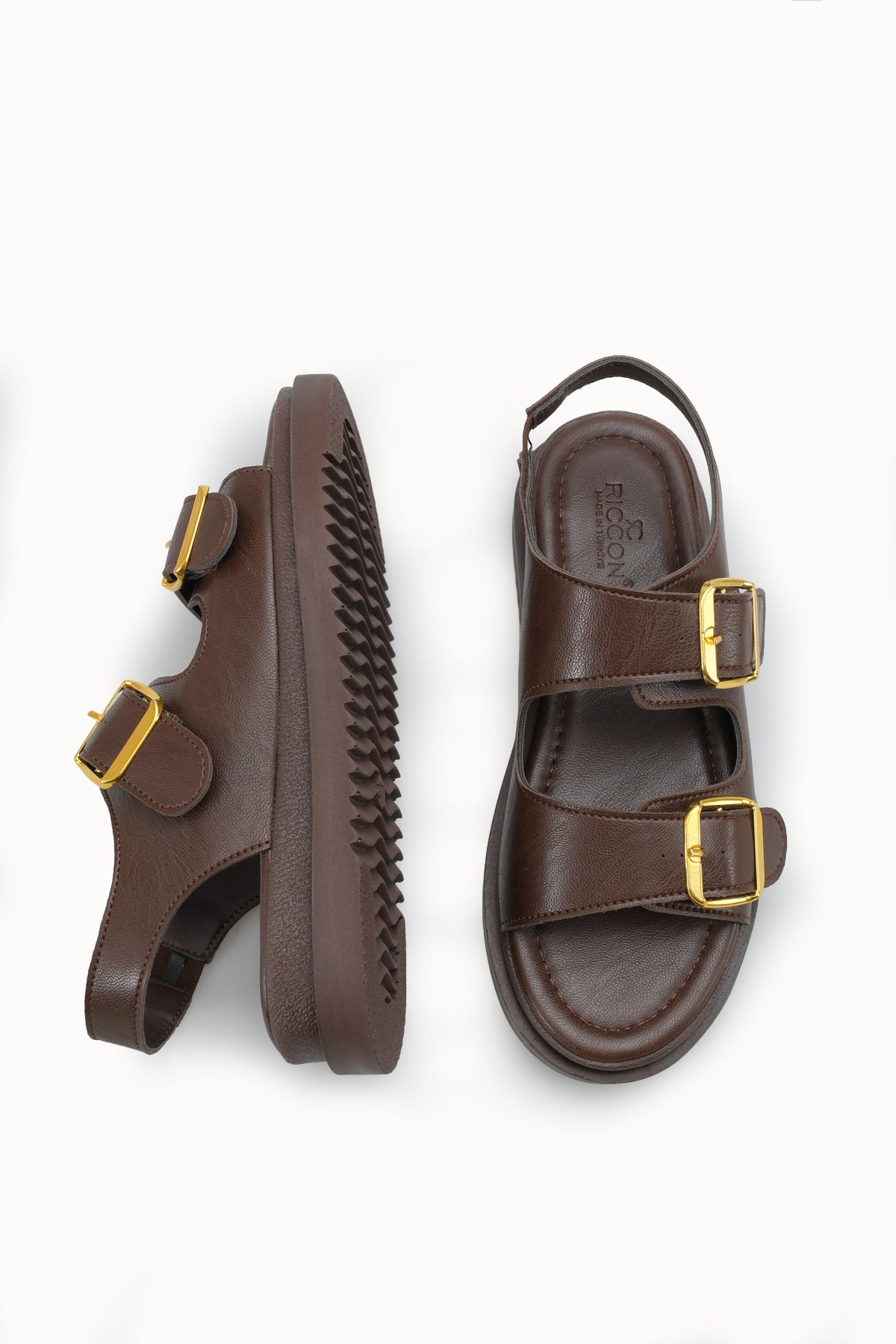 Riccon Kadın Sandalet 00120303 Kahverengi