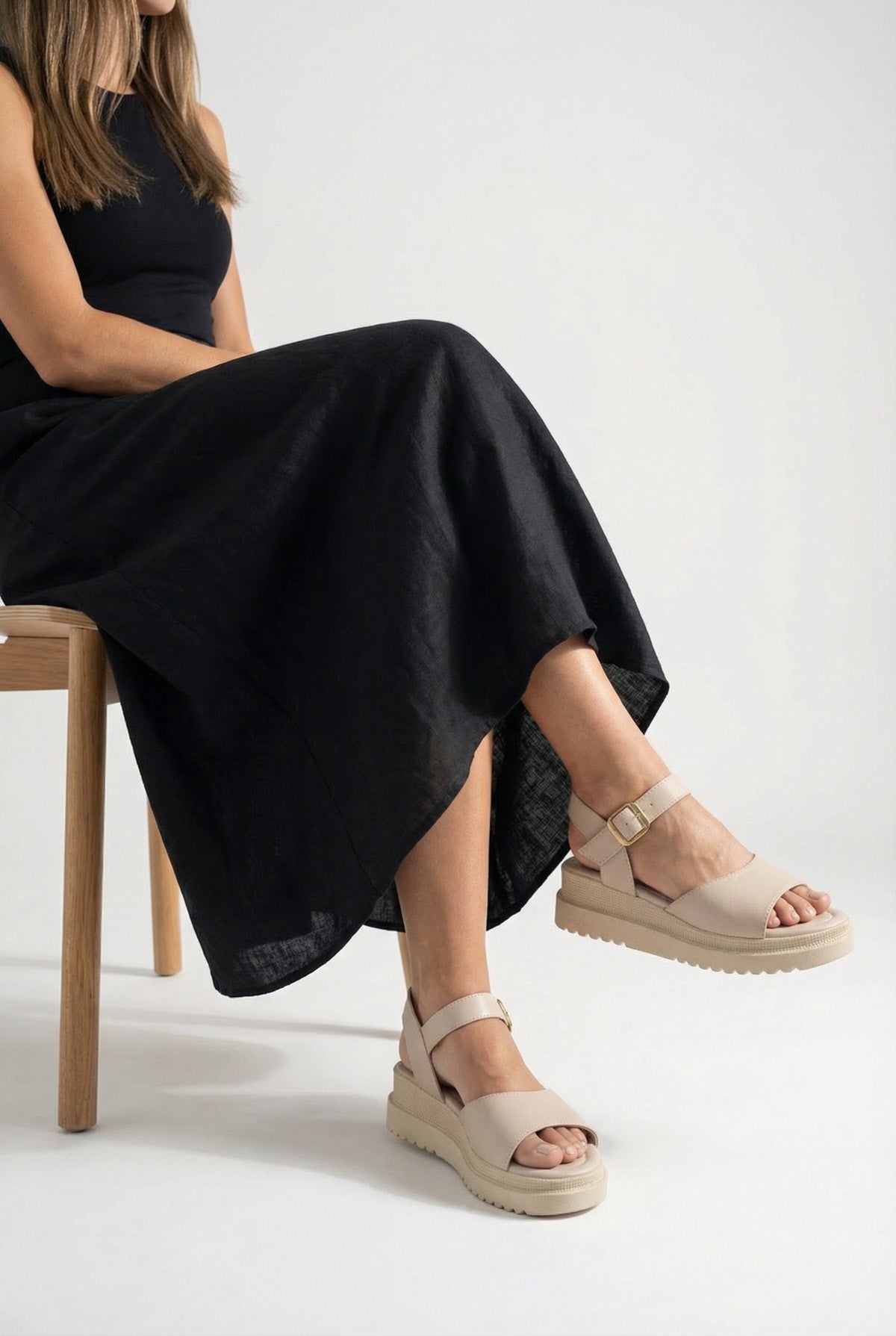 Riccon Kadın Sandalet 0012806 Bej