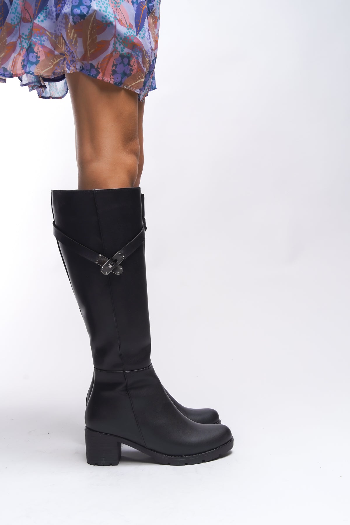 Riccon Jacmylla Kadın Kilit Detaylı Çizme 0012777