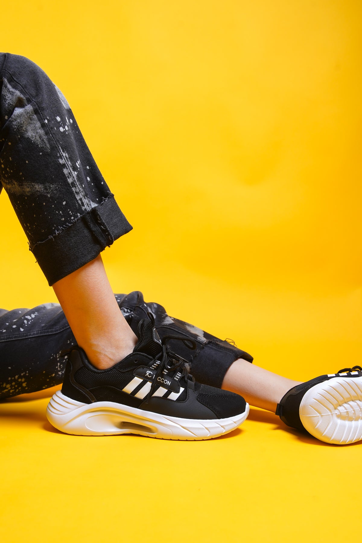 Riccon Torrine Unisex Sneaker 001293 Siyah Beyaz