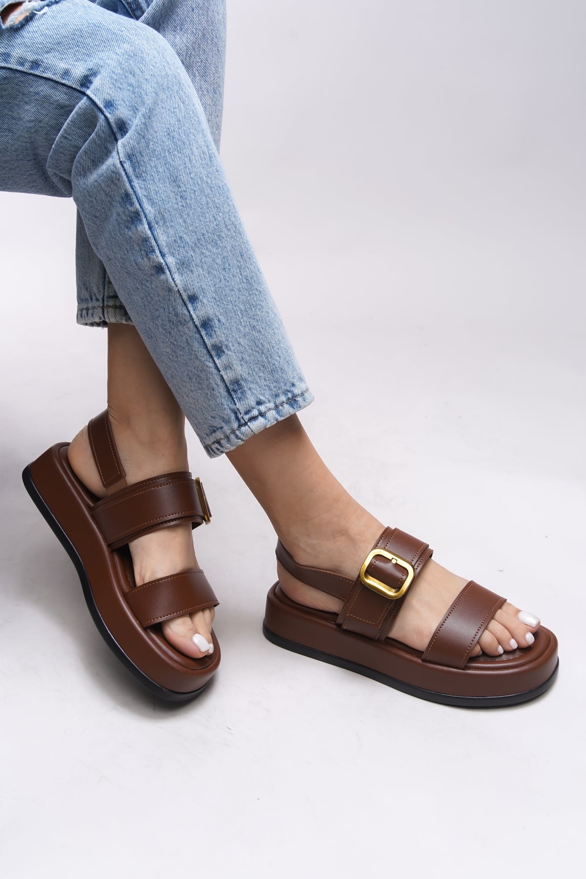 Riccon Yiendrae Kadın Tokalı Sandalet 0012785