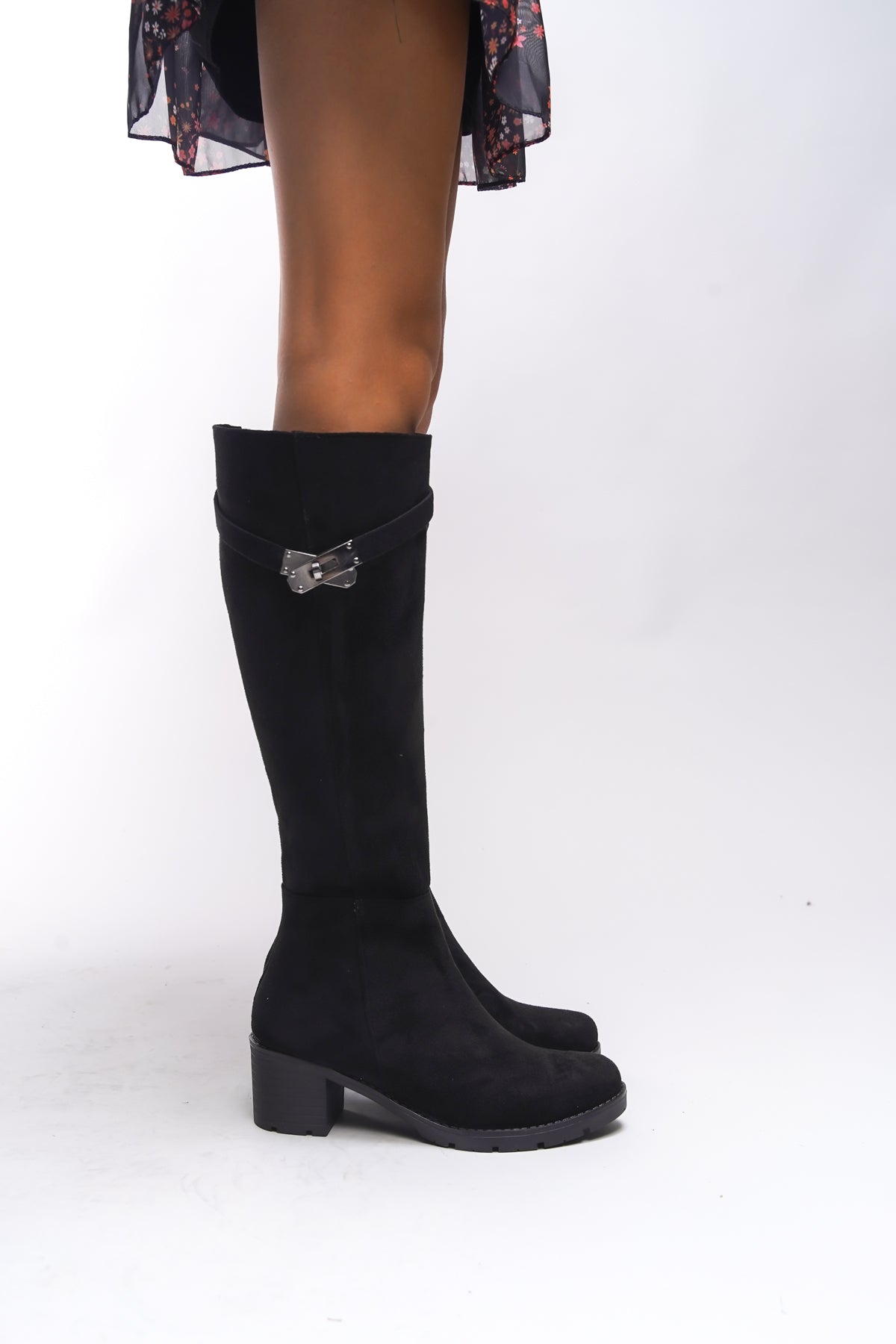 Riccon Jacmylla Kadın Kilit Detaylı Çizme 0012777