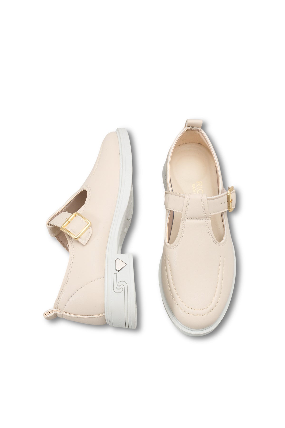 Riccon Kadın Loafer 0012350 Bej Cilt