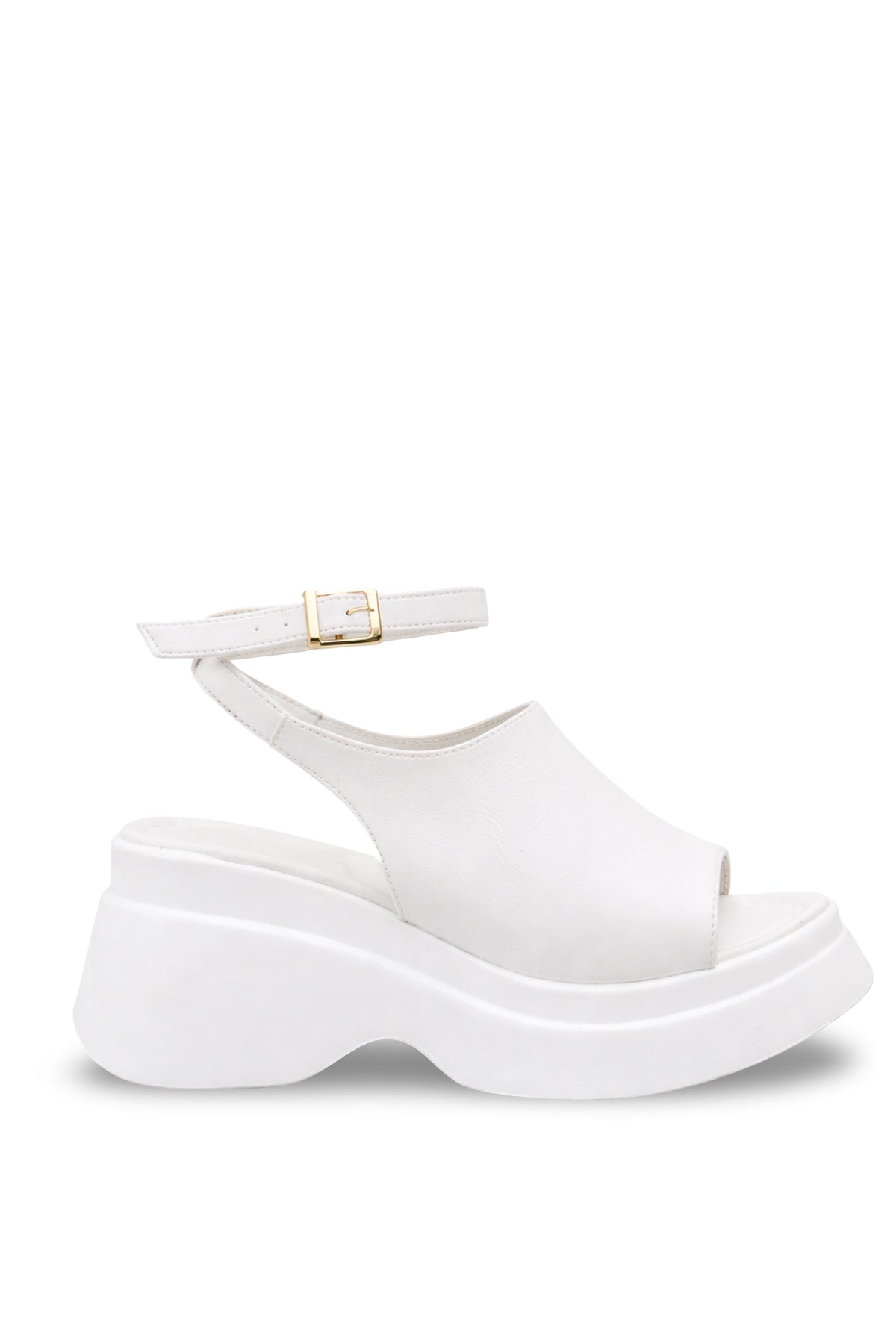 Riccon Kadın Sandalet 0012917 Beyaz