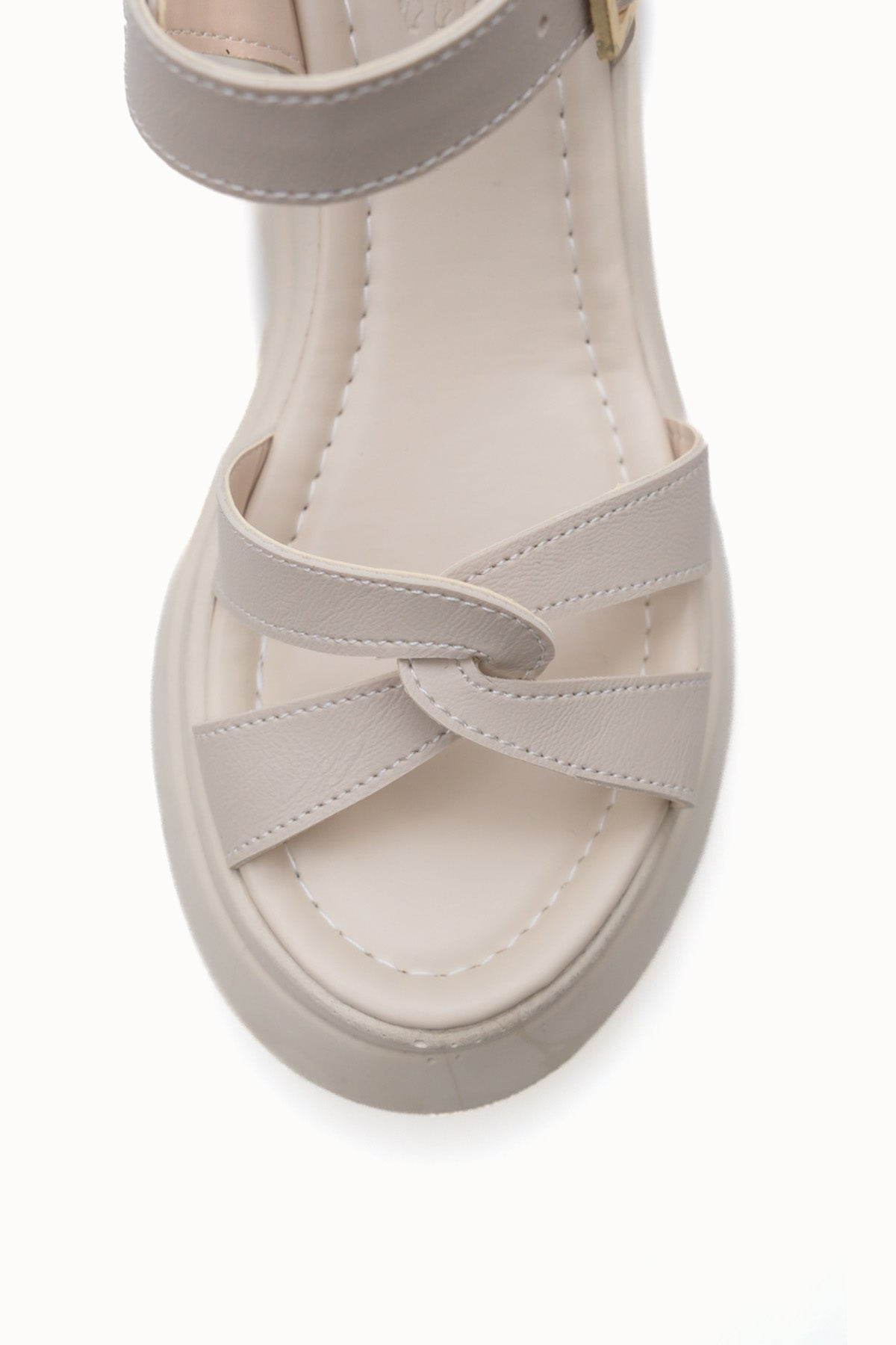 Riccon Kadın Sandalet 0012919 Bej