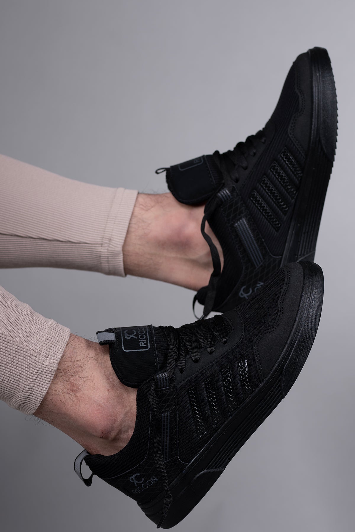 Riccon Erkek Sneaker 001222 Siyah Siyah