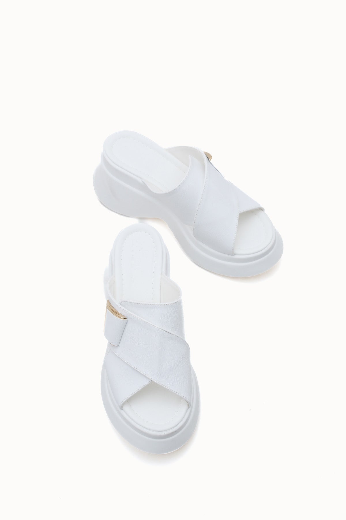 Riccon Kadın Terlik 0012915 Beyaz