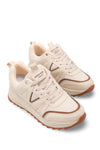 Riccon Vega Diva Kadın Sneaker 001203 Bej Kahverengi