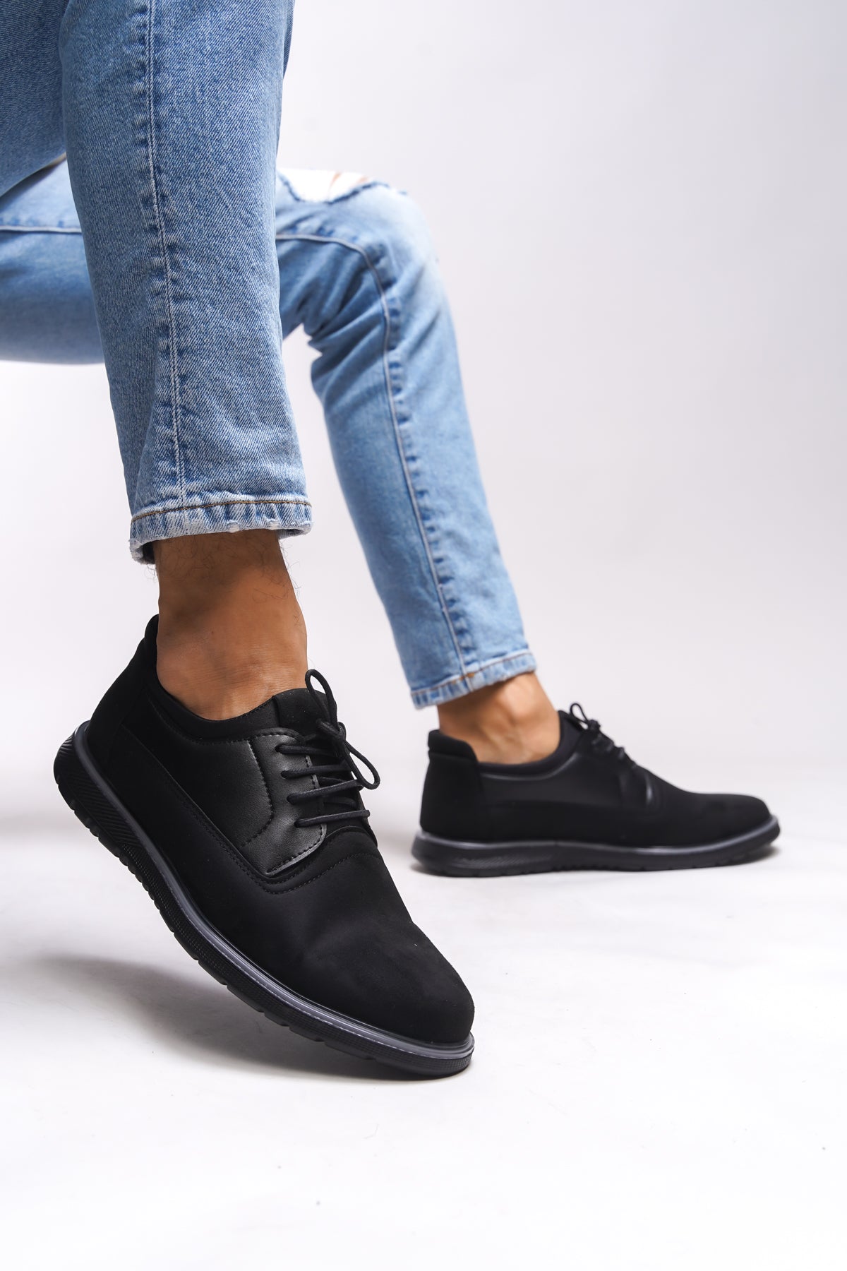 Riccon Engfalen Erkek Casual Ayakkabı 0012473 Siyah Siyah